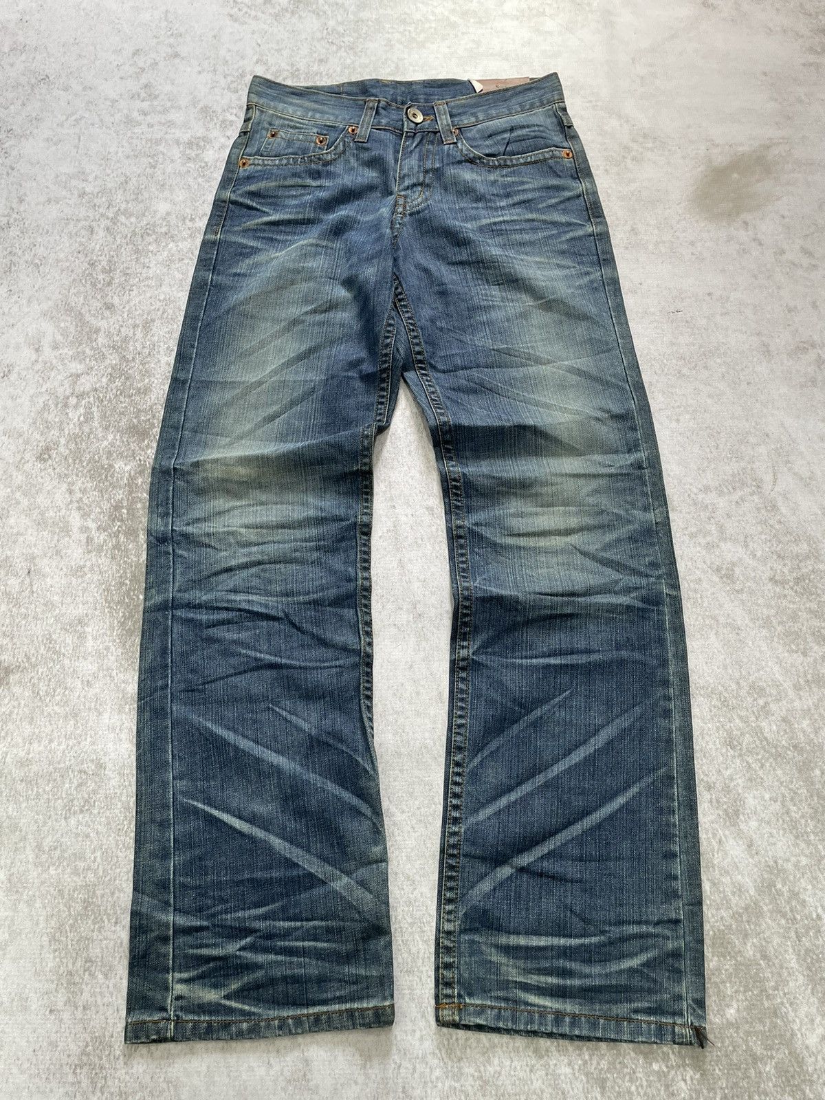 Hysteric Glamour × If Six Was Nine × Le Grande Bleu (L.G.B.) 2000s japan 3d acid wash denim pants y2k style Size US 29 - 1 Thumbnail