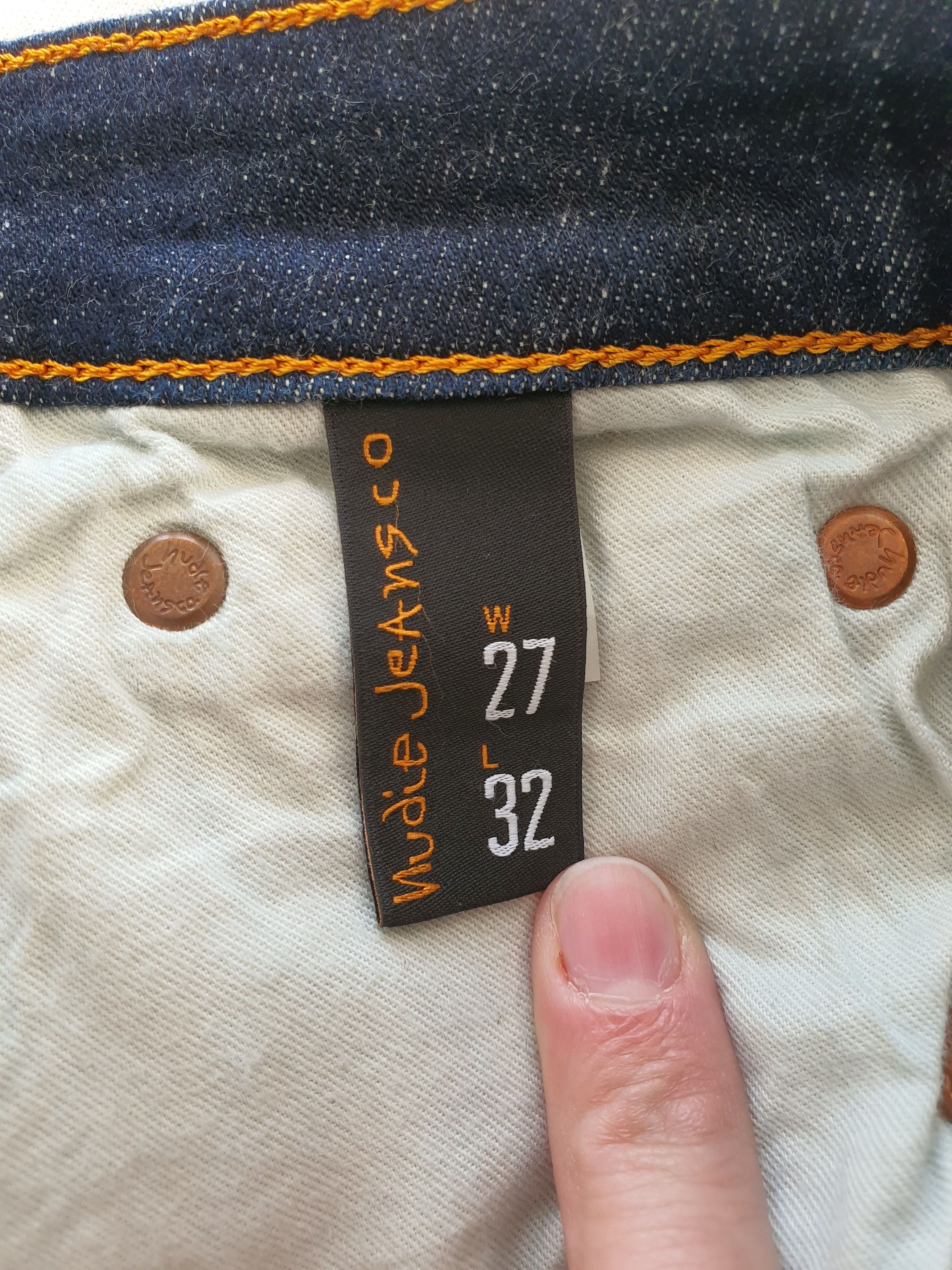 Nudie Jeans SKINNY LIN Denim Jeans - TWILL NAVY (N904) - W27 L32 Size US 27 - 6 Thumbnail