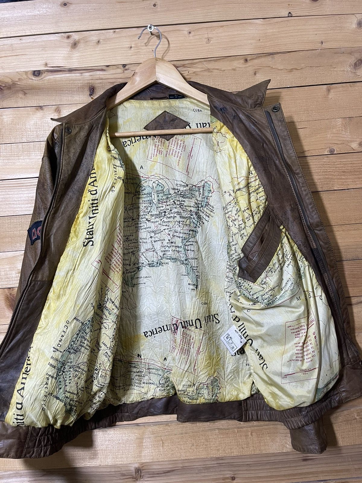 Adidas Vintage Adidas OLYMPIA 80s American Born USA leather jacket Size US M / EU 48-50 / 2 - 9 Thumbnail