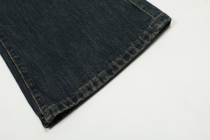 Japanese Brand Retro washed straight leg loose casual flared jeans Size US 32 / EU 48 - 6 Thumbnail