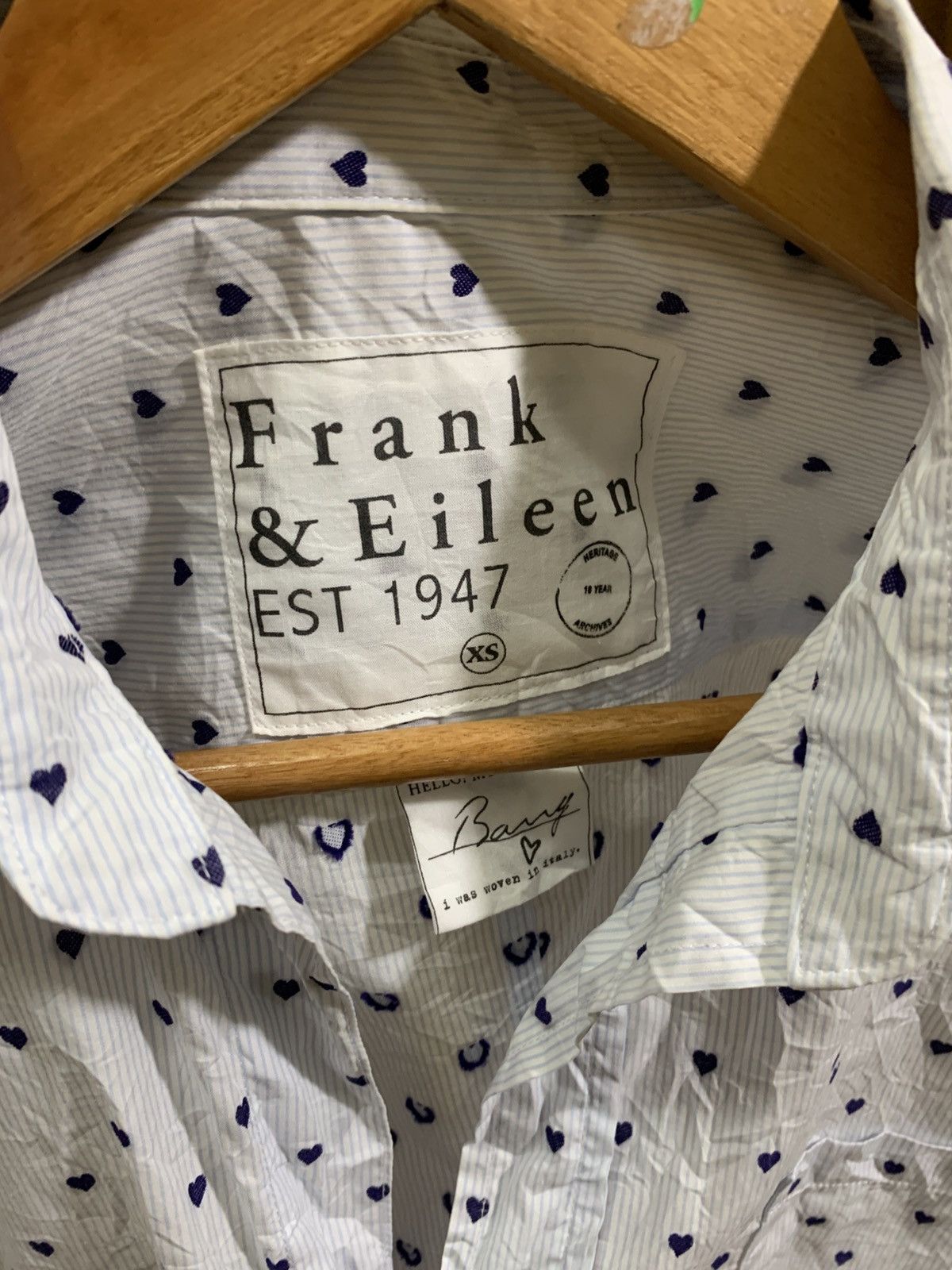 Frank & Eileen FRANK & EILEEN RELAXED BUTTON UPS SHIRT WITH LOVE DESIGN Size XS / US 0-2 / IT 36-38 - 3 Thumbnail