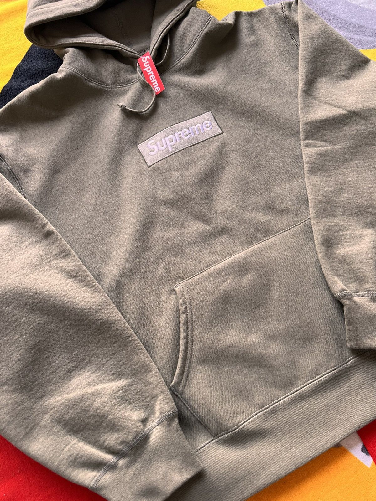 Supreme M Supreme Box Logo Hooded Sweatshirt olive FW25 green hoodie Size US M / EU 48-50 / 2 - 8 Thumbnail