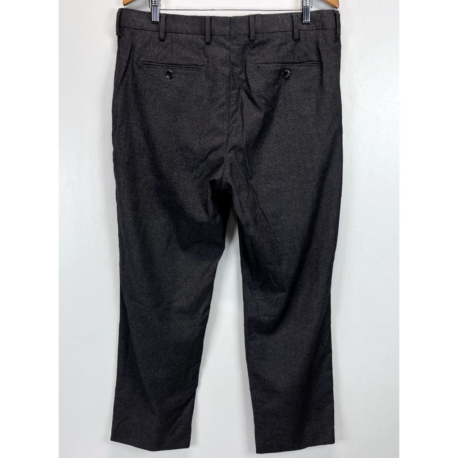 Hart Schaffner Marx VINTAGE Hart Schaffner Marx Pants Dress Pants 100% Wool Mens 36x30 Gray VGUC Mens Size US 36 / EU 52 - 3 Thumbnail