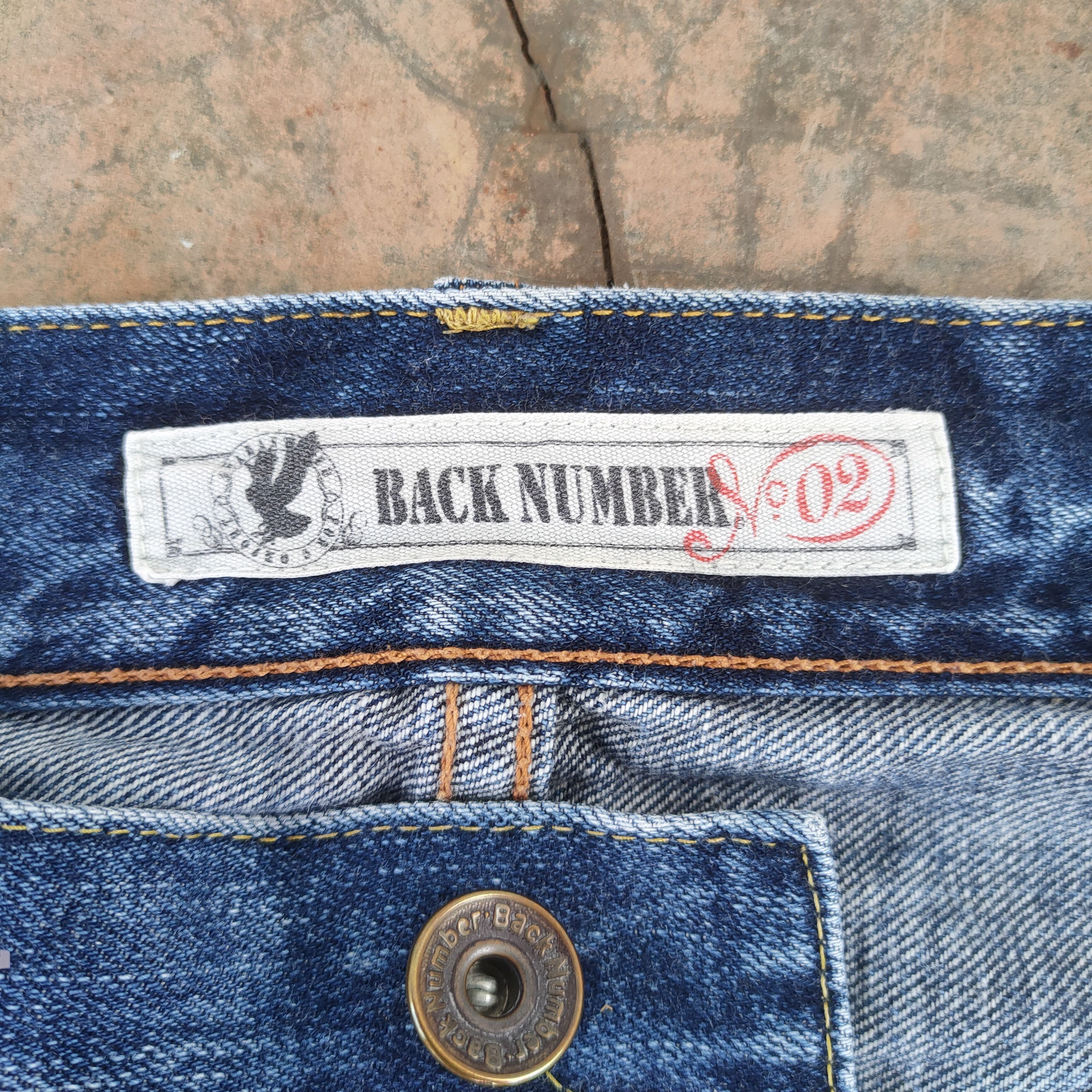 Jean W33 VINTAGE B.NUMBER FADED DISTRESSED RIPPED JEAN PANTS Size US 33 - 8 Thumbnail