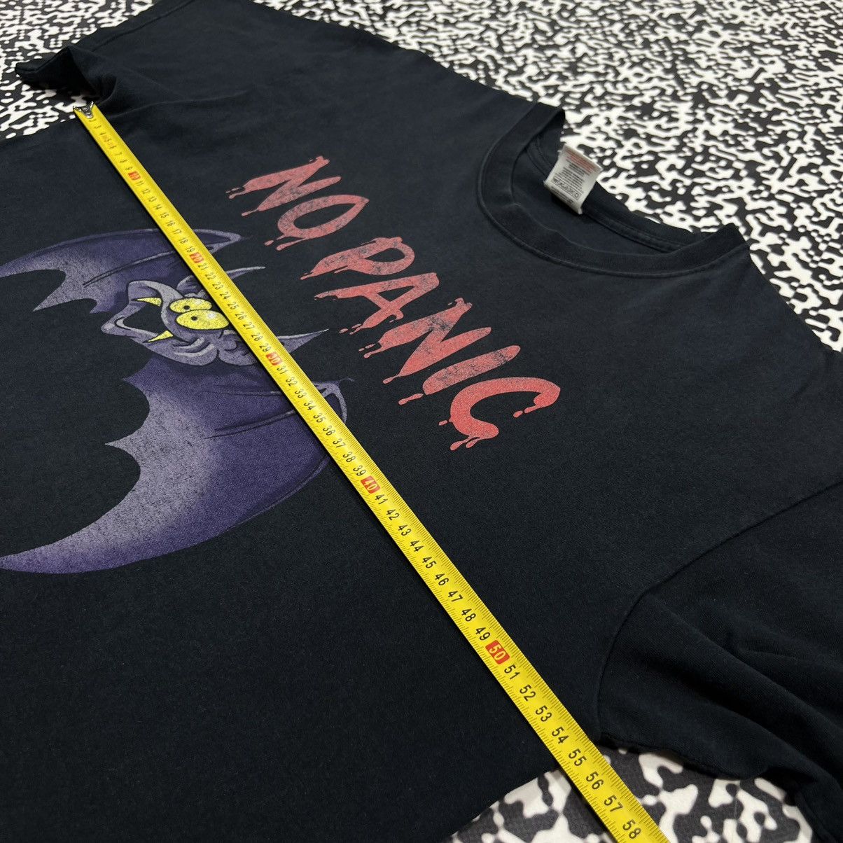 Vintage Vintage Y2K Vamp No Panic Be Relaxed Faded Humor T-shirt Size US L / EU 52-54 / 3 - 18 Thumbnail