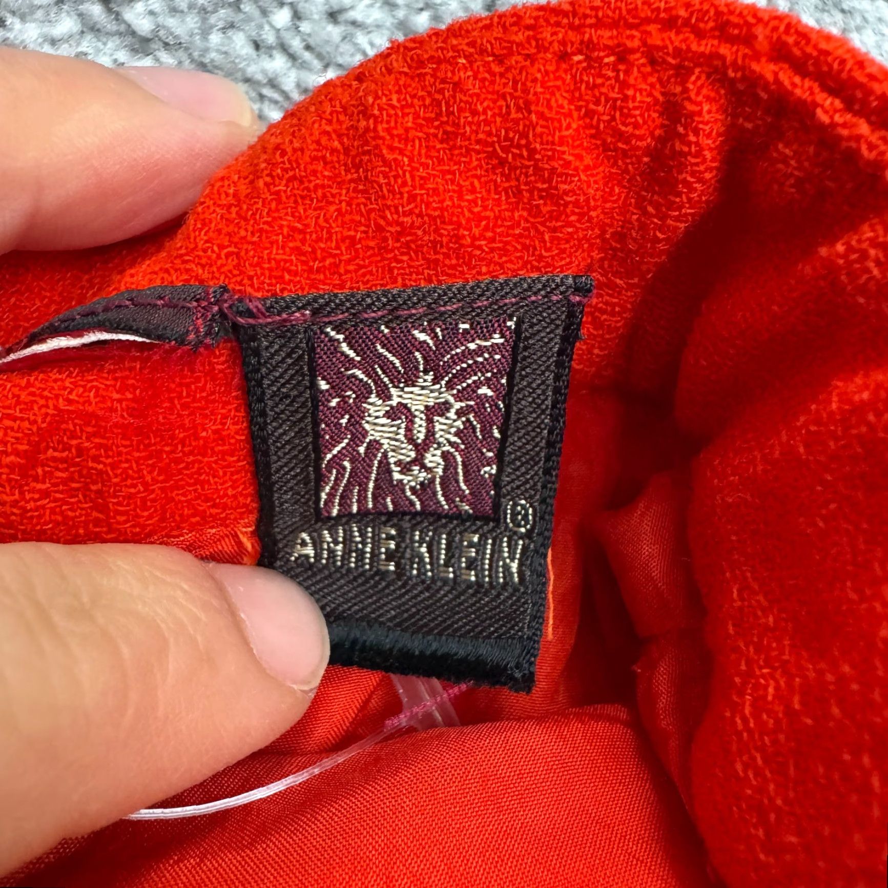 Anne Klein VINTAGE Anne Klein Skirt Wool Pencil Women 0 Adult Regular Red Knee Length Zipper 80s 90s Classic Workwear Women's Size 25" / US 0 / IT 36 - 5 Thumbnail