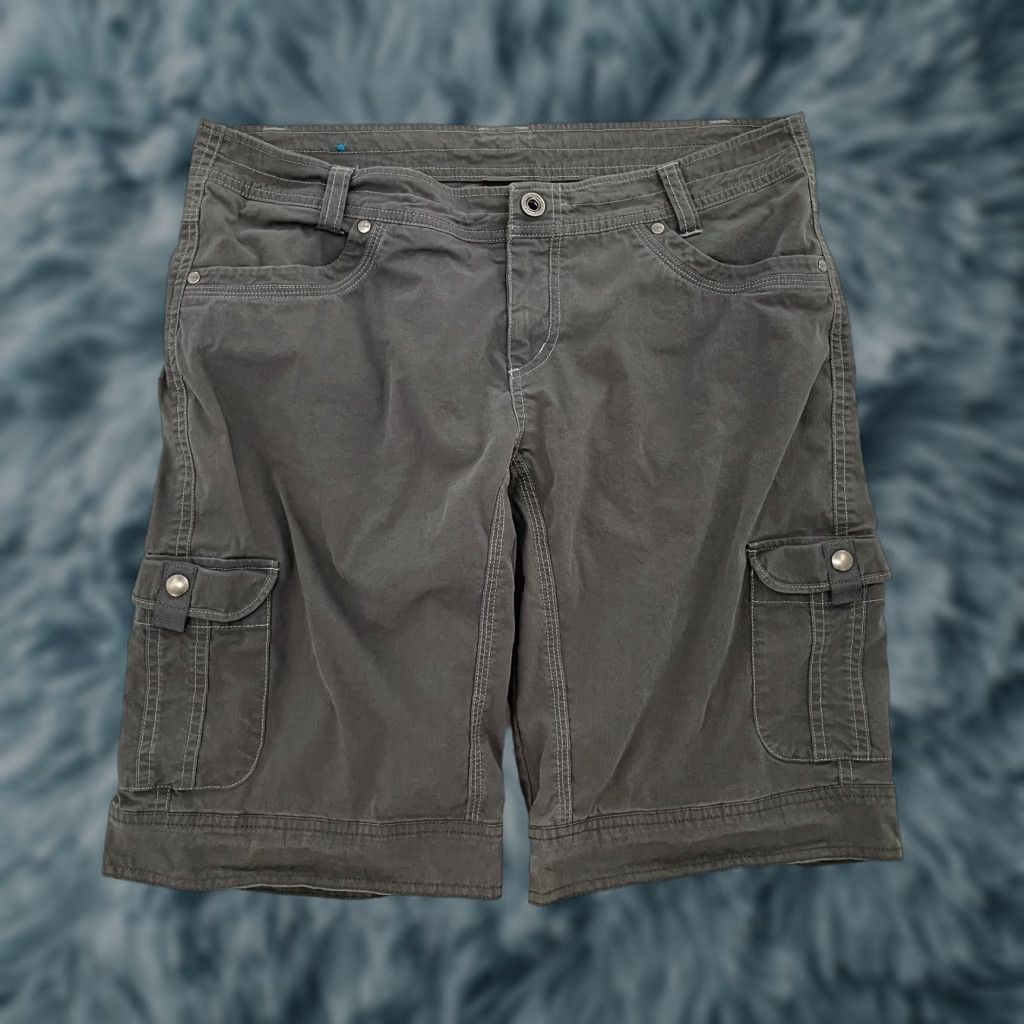 Vintage Kuhl Shorts Women 12 Gray Cargo Pocket Outdoor Hiking Camp Casual Travel Womens Size 34" / US 12 / IT 48 - 1 Thumbnail