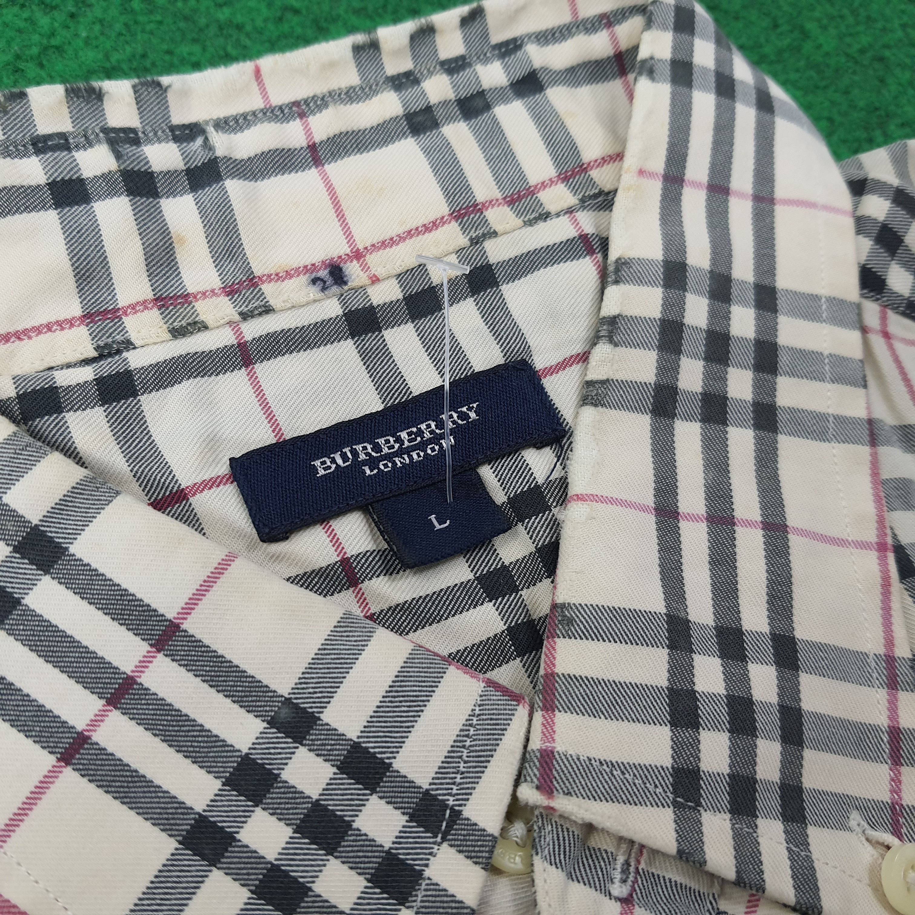 Burberry Vintage Burberry London Nova Check Button Up Shirt C267N8 Size US L / EU 52-54 / 3 - 4 Thumbnail