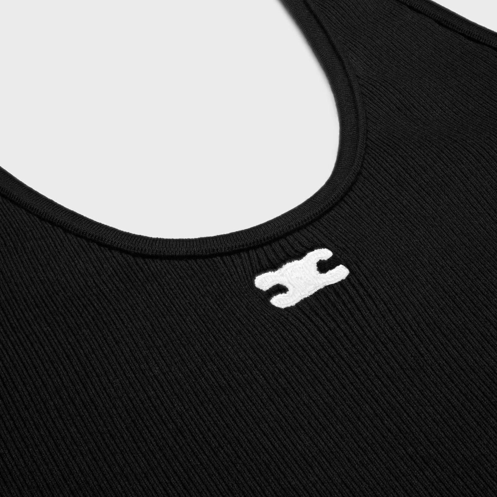 Celine CELINE BLACK TRIOMPHE BRA SIZE L Size ONE SIZE - 3 Thumbnail