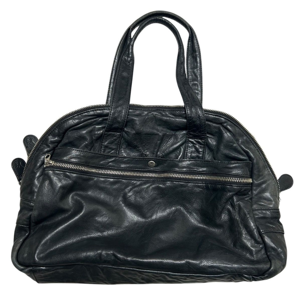 Designer × Vintage × Yohji Yamamoto Vintage Yohji Yamamoto black multi zip leather bag Size ONE SIZE - 14 Thumbnail