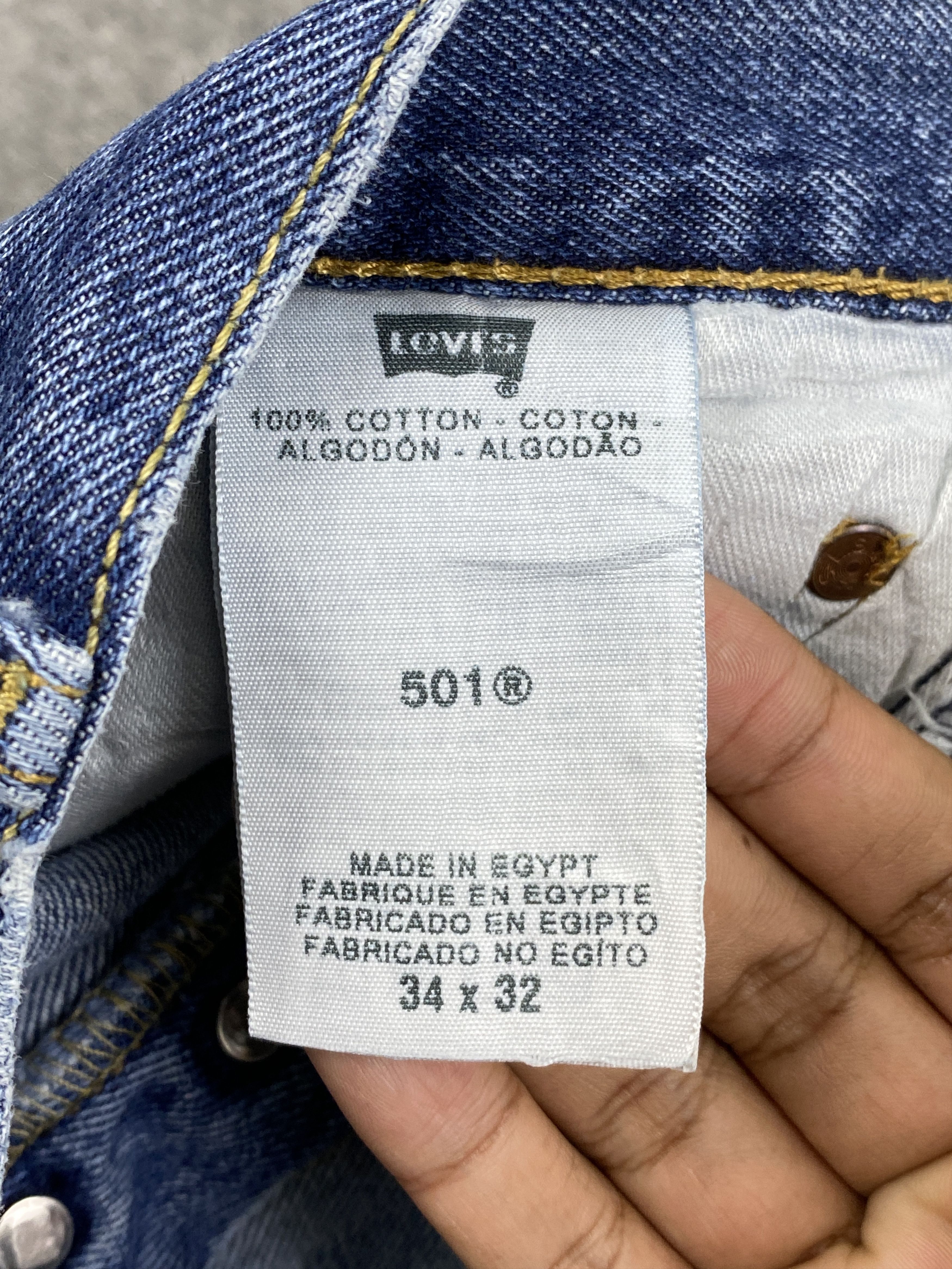 Levi's × Vintage Vintage Levis 501 Blue Denim Jeans DP2812 Size US 35 - 7 Thumbnail