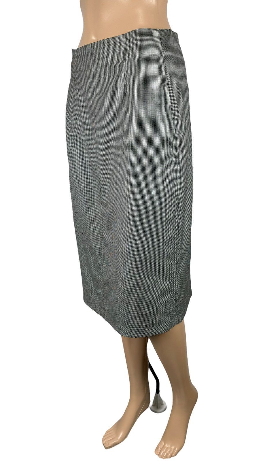 Jil Sander Jil Sander Vintage Pencil Skirt Wool-Silk Glencheck DE40 Size 32" / US 10 / IT 46 - 5 Thumbnail