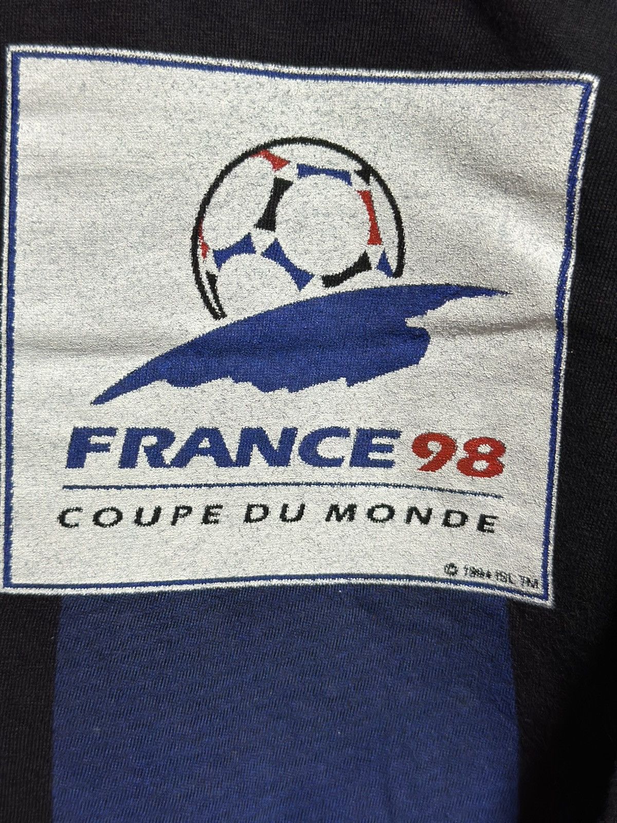 Vintage Vintage France 98 Coupe De monde Faded Tee Size US L / EU 52-54 / 3 - 3 Thumbnail