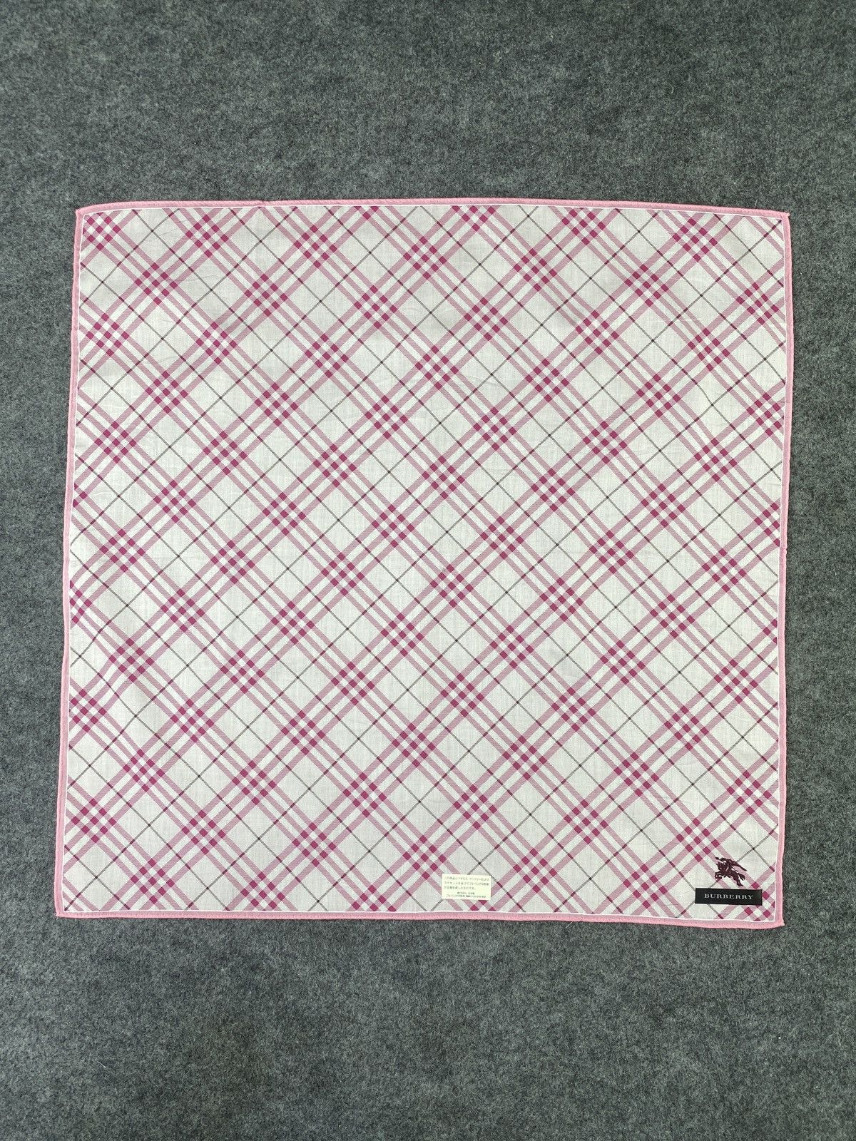 Burberry × Vintage Burberry Handkerchief / Bandana / Neckerchief- B026 Size ONE SIZE - 3 Thumbnail
