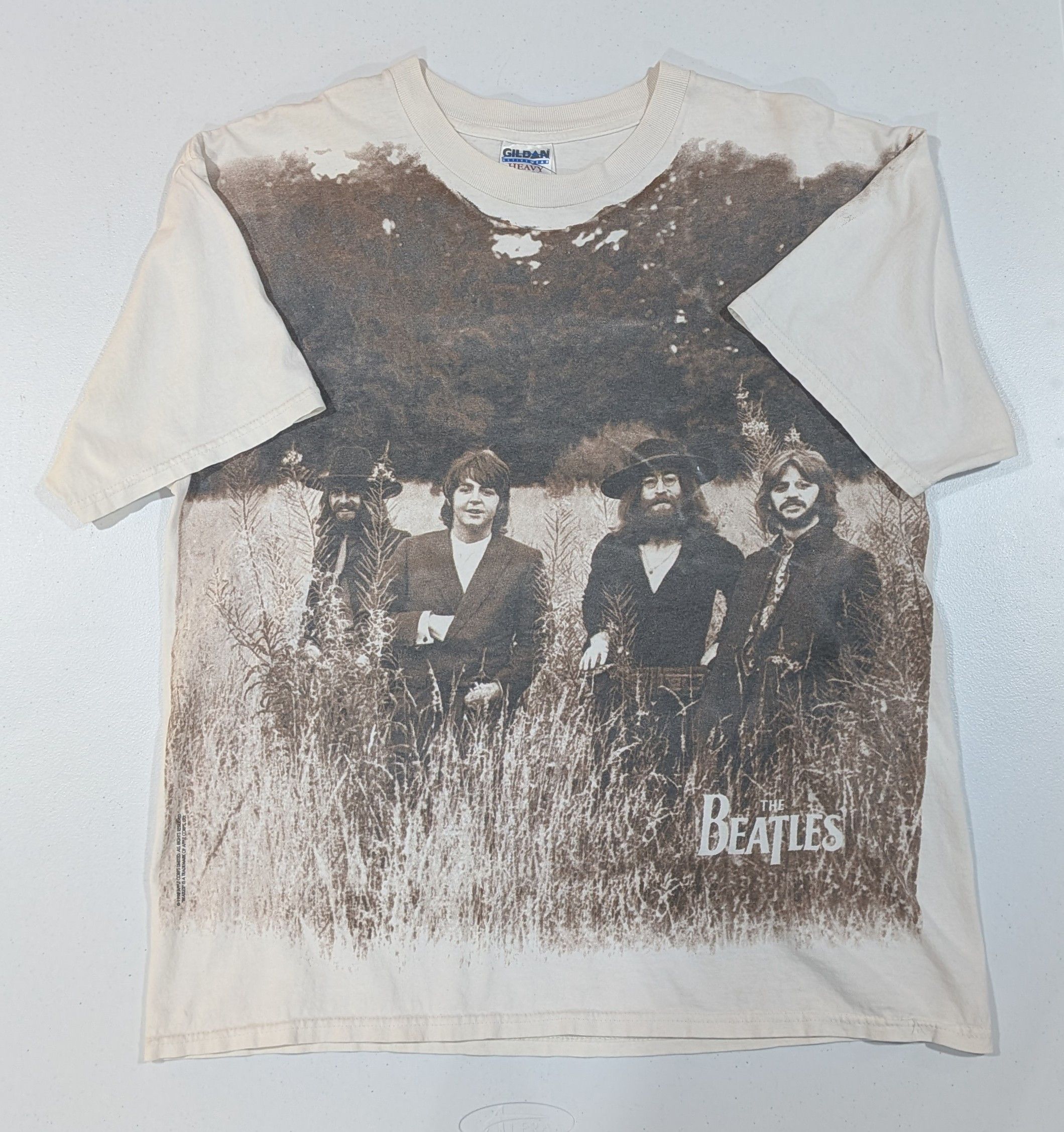 Gildan Vintage 1998 The Beatles AOP One-Sided Tee Size US XL / EU 56 / 4 - 1 Thumbnail