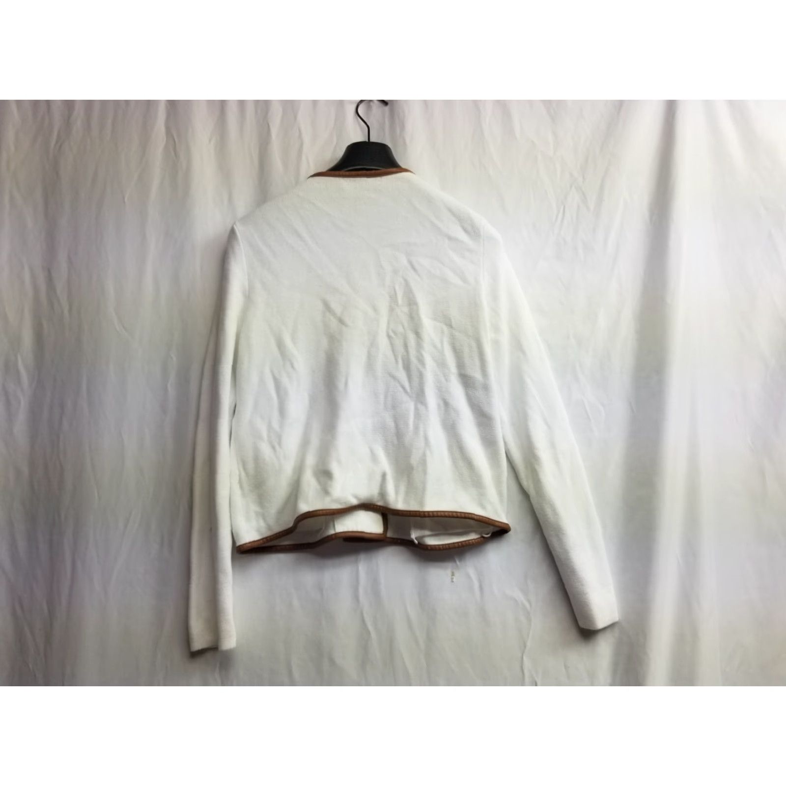 Ralph Lauren Ralph Lauren Blazer Jacket Women PM Petite White Solid Cotton 3/4 Sleeve Button Stains Basic Jacket Size M / US 6-8 / IT 42-44 - 2 Thumbnail