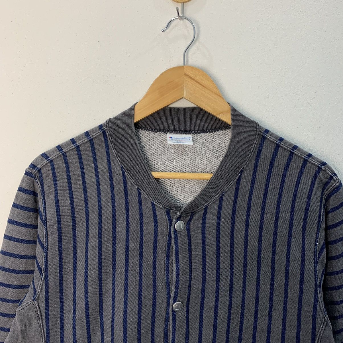 Champion Champion Reverse Weave Varsity Striped Sweater Size US L / EU 52-54 / 3 - 3 Thumbnail
