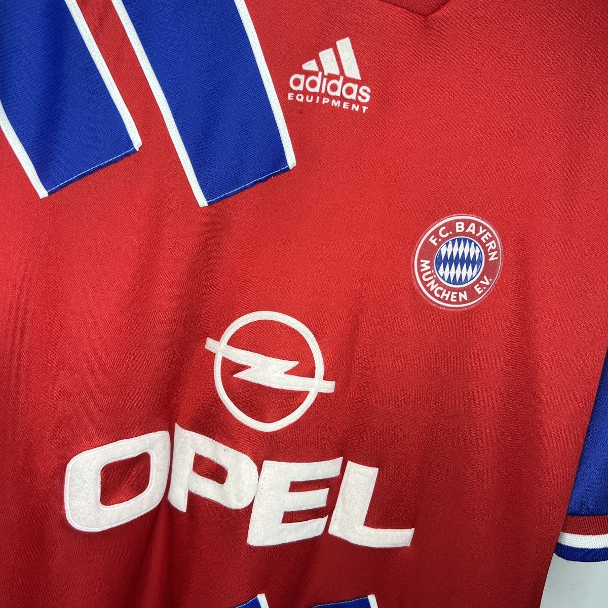 Adidas × Vintage vintage 90s adidas eqt soccer jersey bayern Opel 1993 home Size US L / EU 52-54 / 3 - 6 Thumbnail