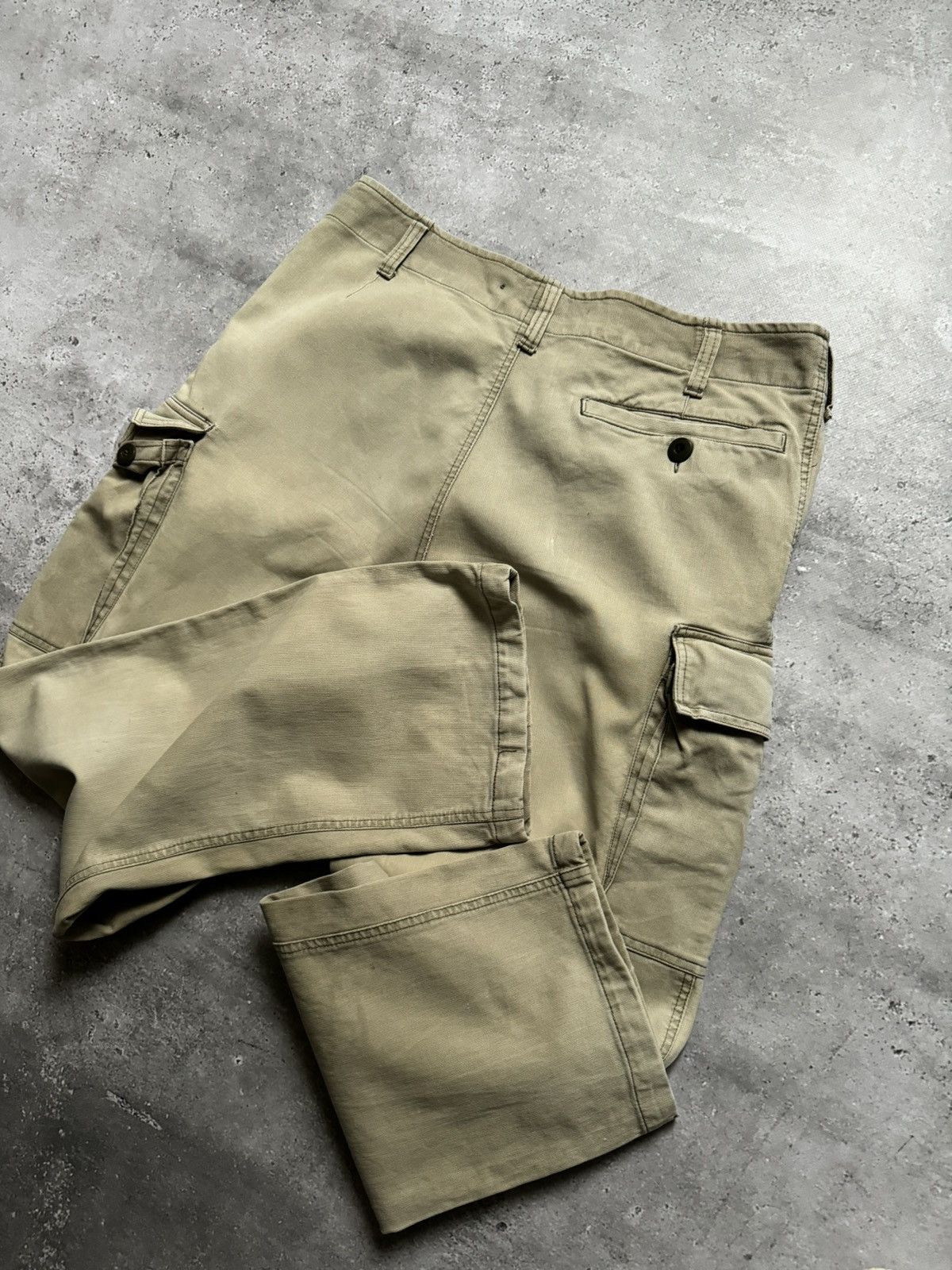 Vintage Vintage 90s Military Beige Cargo Pants Size US 34 / EU 50 - 10 Thumbnail