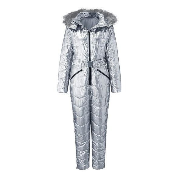 Other Silver Hooded Snowsuit Size XS / US 0-2 / IT 36-38 - 11 Thumbnail