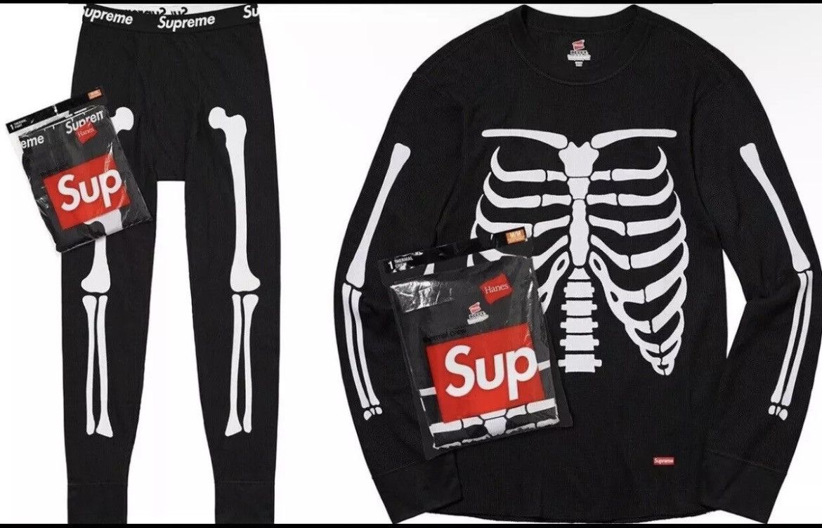 Hanes × Supreme SUPREME X HANES BONES THERMAL PANT XL Size US 38 / EU 54 - 4 Thumbnail