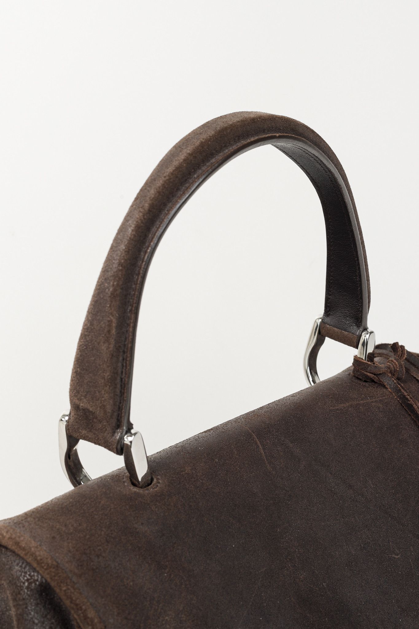 Balenciaga Balenciaga Brown Suede Saddle Work Bag Size ONE SIZE - 7 Thumbnail