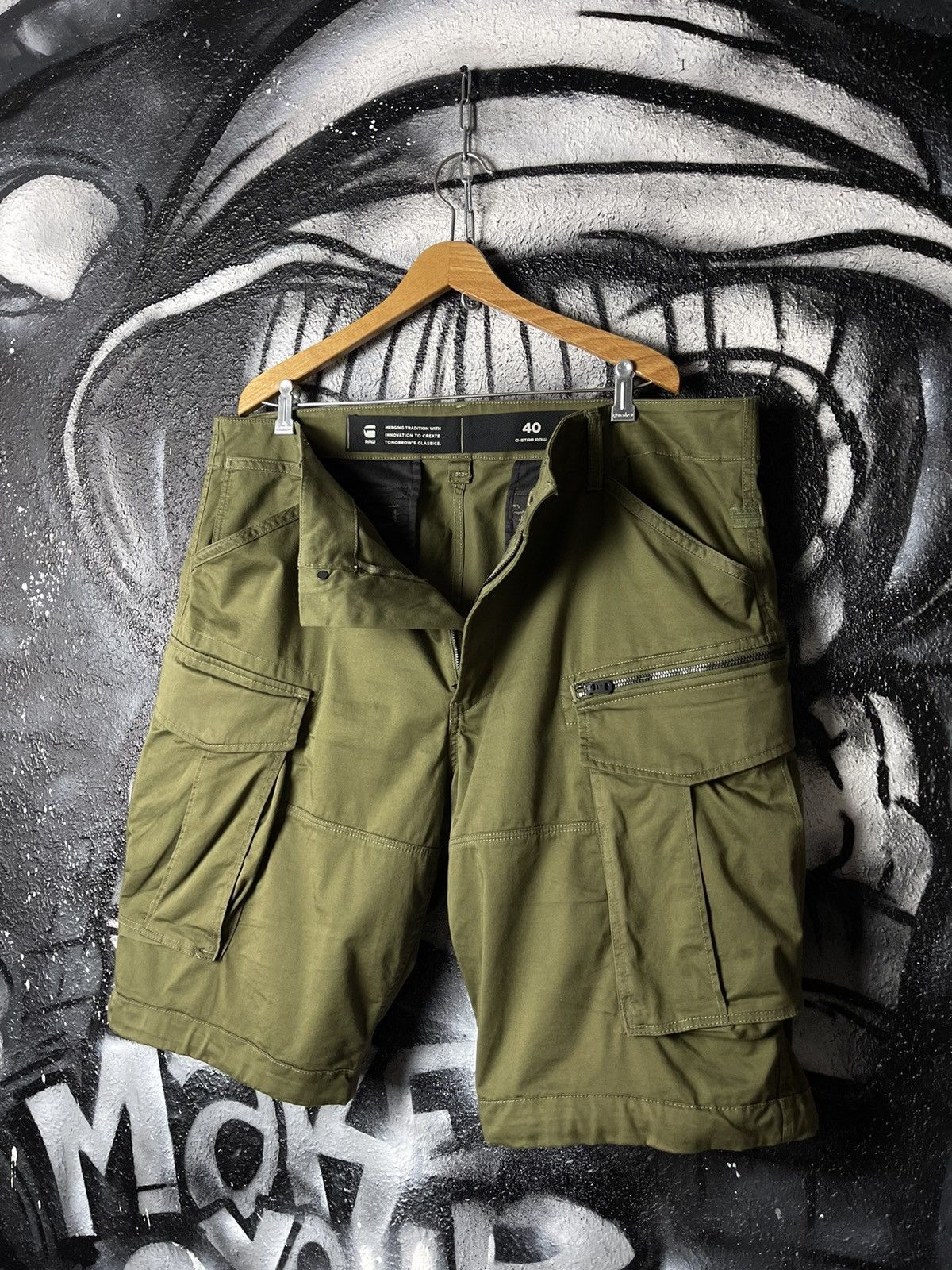 G Star RAW Rovic Zip Relaxed 1/2 Shorts Men’s Size 40