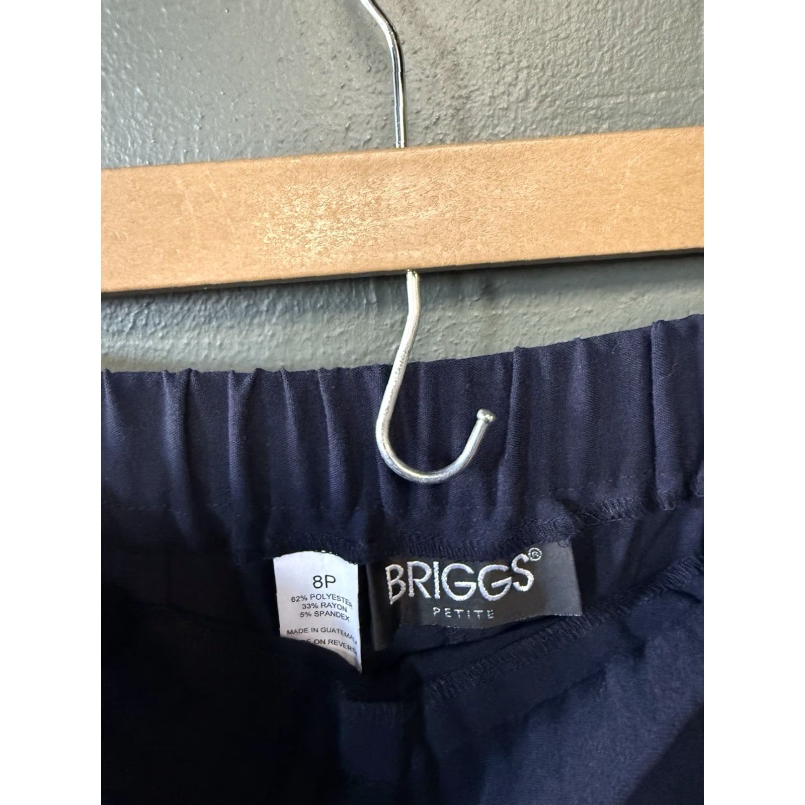 Vintage VINTAGE Briggs Womens Blue Straight Leg Pull On Pants Size 8 Petite NWT Size 30" / US 8 / IT 44 - 3 Thumbnail