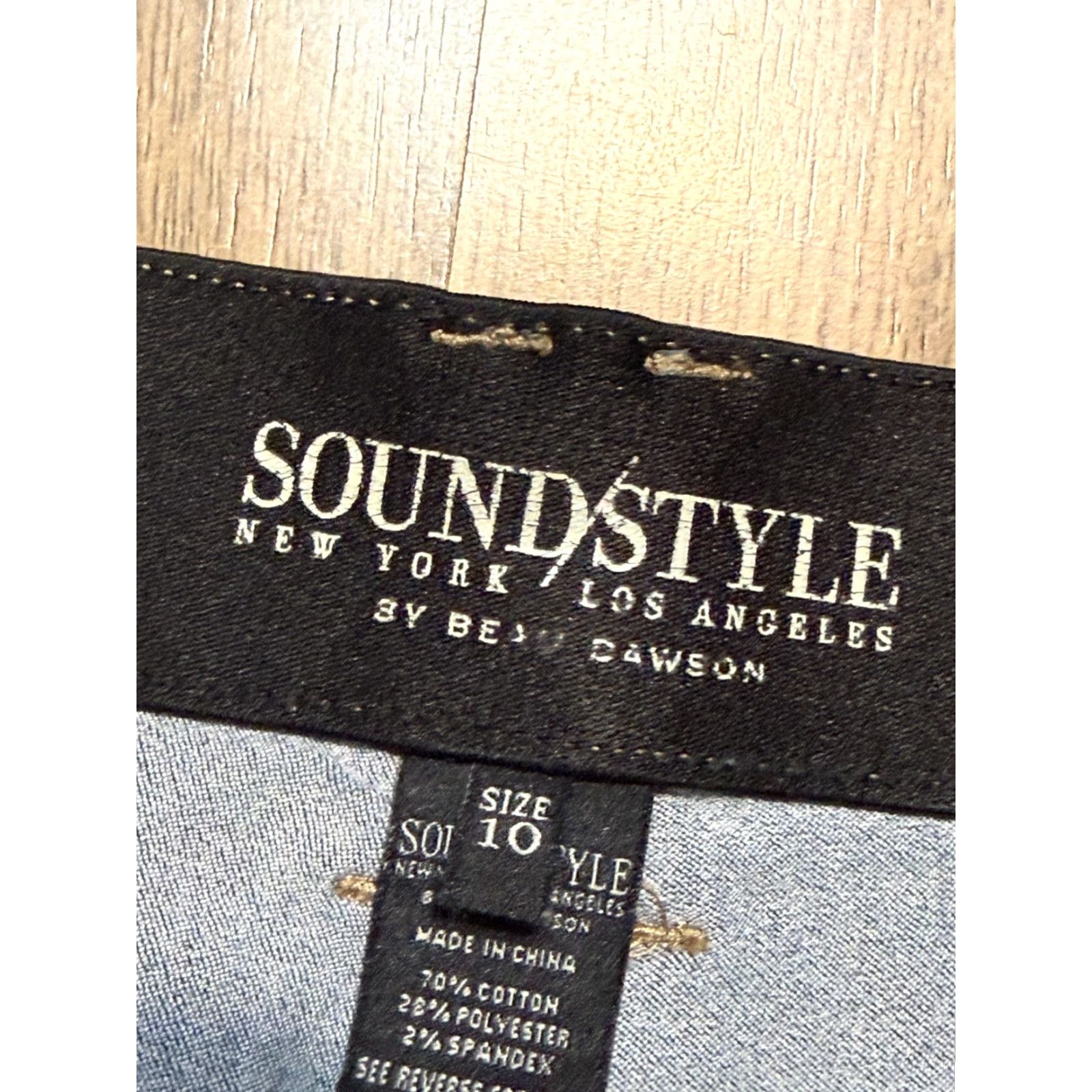 Vintage Soundstyle Jeans Women’s 10 Blue Denim AB Slimmer Skinny Jeans Jeans Soundstyle AB Slimmer 5-Pocket Womens Regular Inseam 28.5 in Size 32" / US 10 / IT 46 - 5 Thumbnail