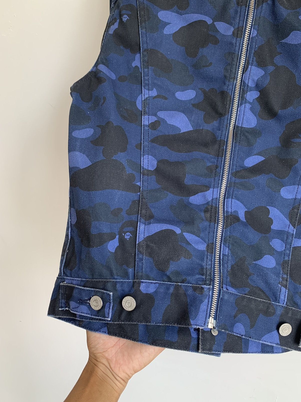 Bape Levis x Bape Blue Camo Trucker Jacket Size US XS / EU 42 / 0 - 22 Thumbnail
