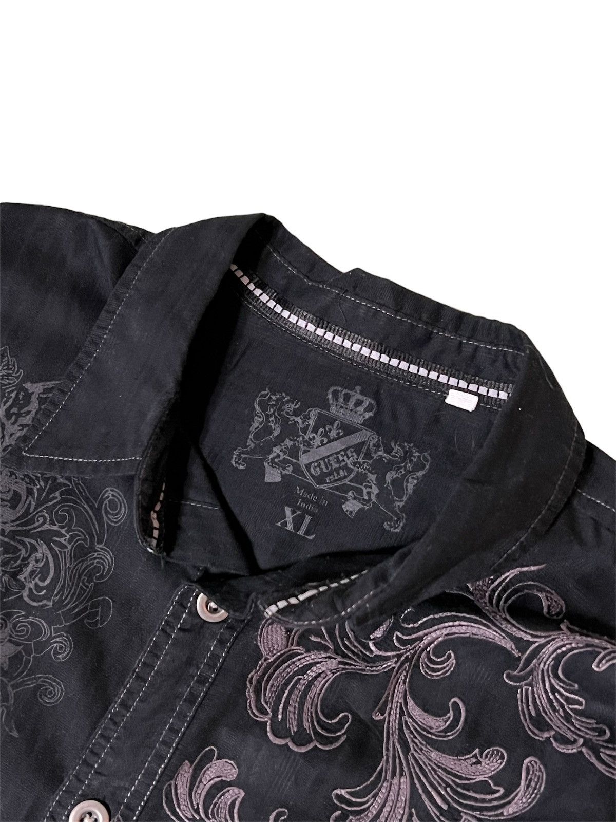 Guess Guess Y2K Goth Punk Button Down Size US XL / EU 56 / 4 - 5 Thumbnail