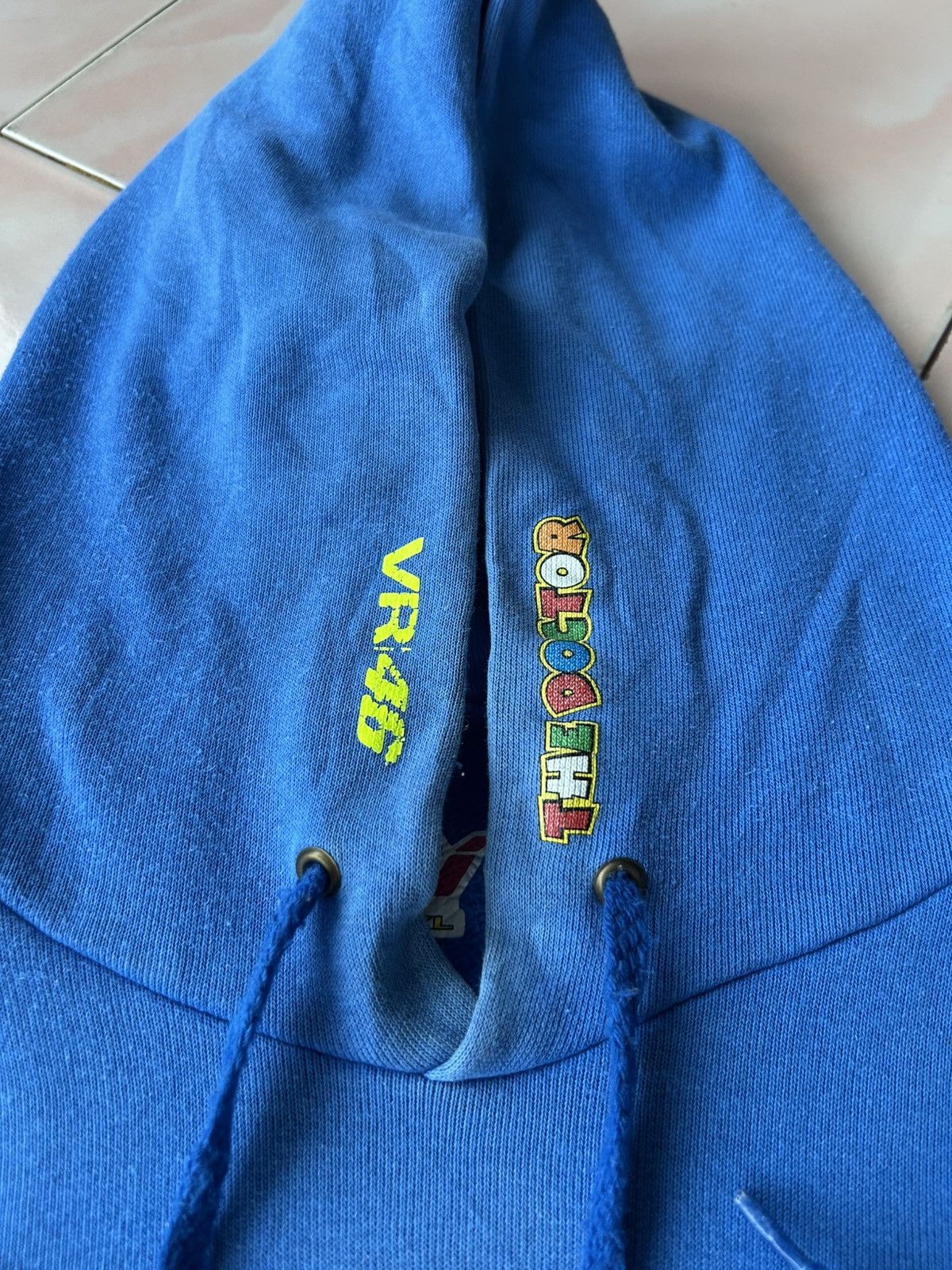 Yamaha VR 46 The Doctor Yamaha Factory Racing Sunfaded Hoodie Size US XL / EU 56 / 4 - 7 Thumbnail