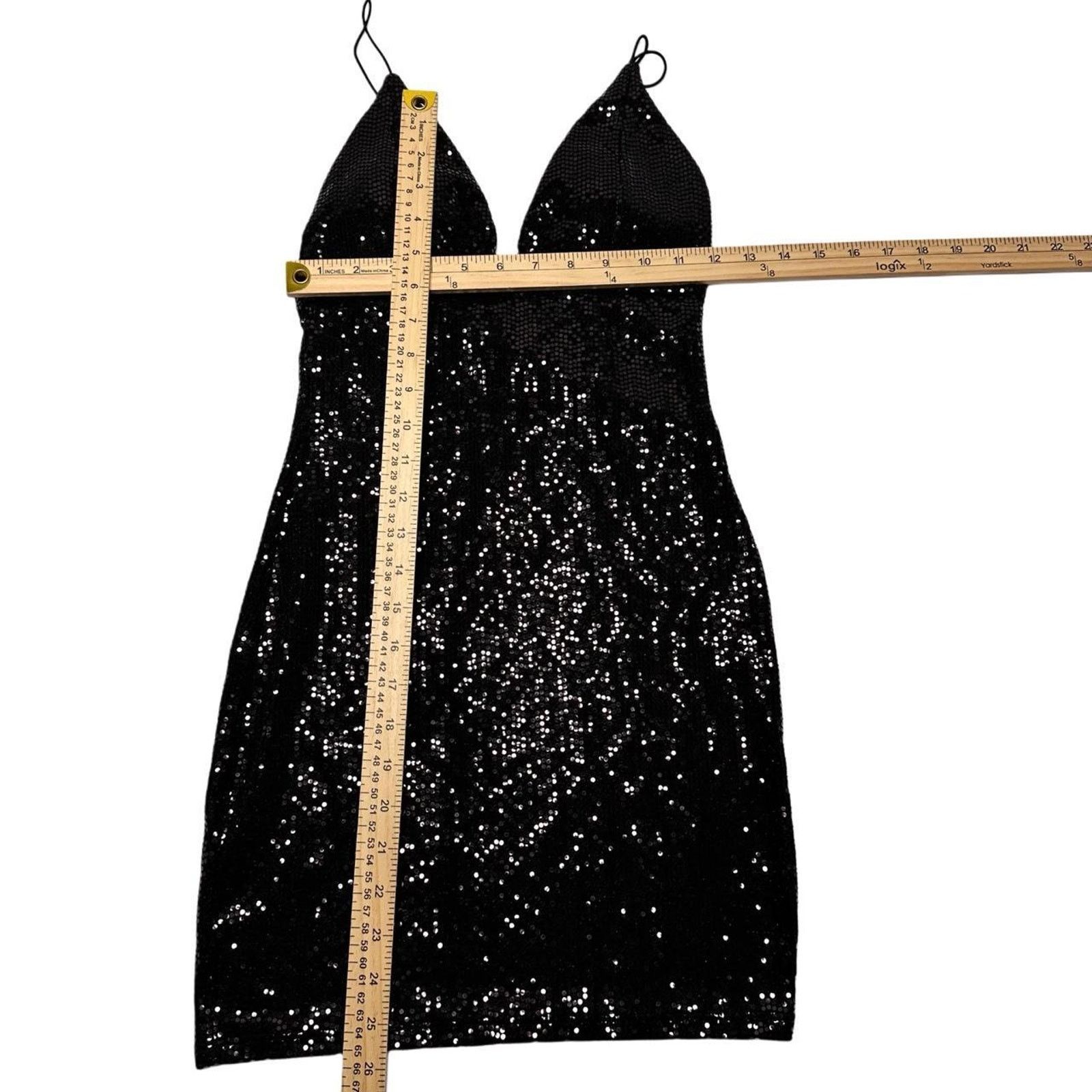 & Other Stories Better Be Black Sequin Going Out Dress Size S / US 4 / IT 40 - 4 Thumbnail