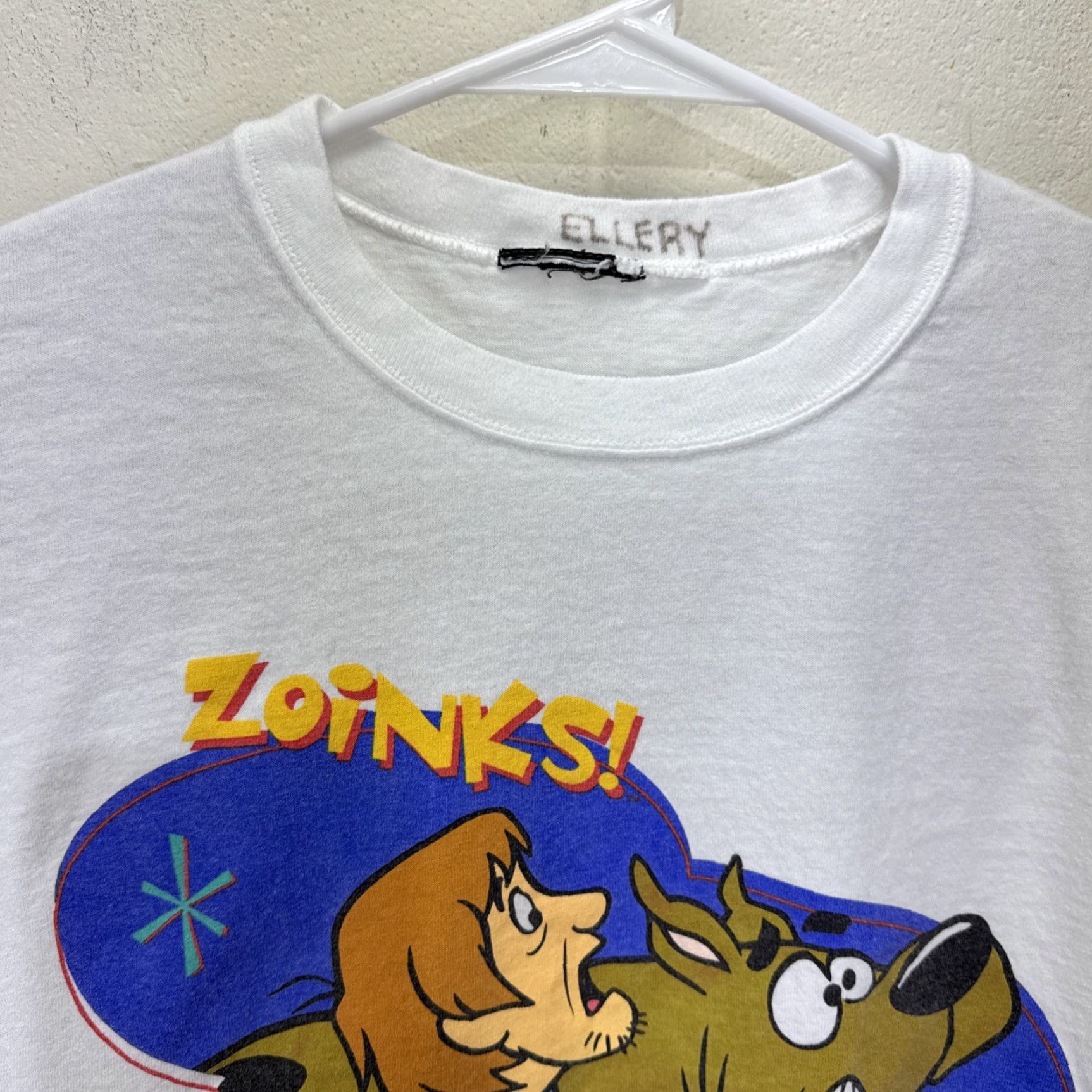 Vintage VINTAGE Scooby-Doo Cartoon Network T Shirt Men’s Large White 90s Graphic Print Short Sleeve Crew Neck Mens Size US L / EU 52-54 / 3 - 4 Thumbnail