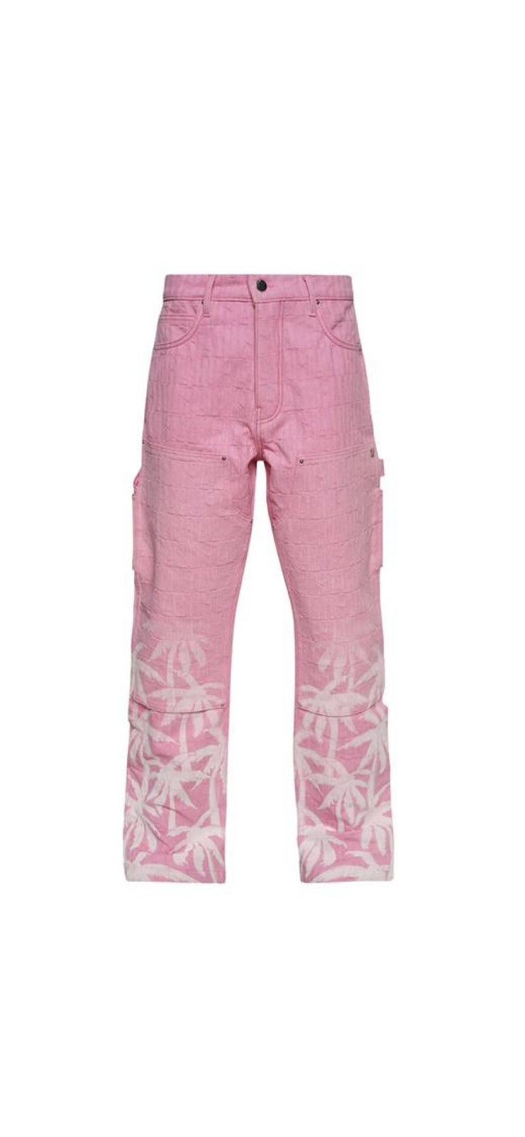 image of Amiri Palm Tree Carpenter in Pink, Men's (Size 34)