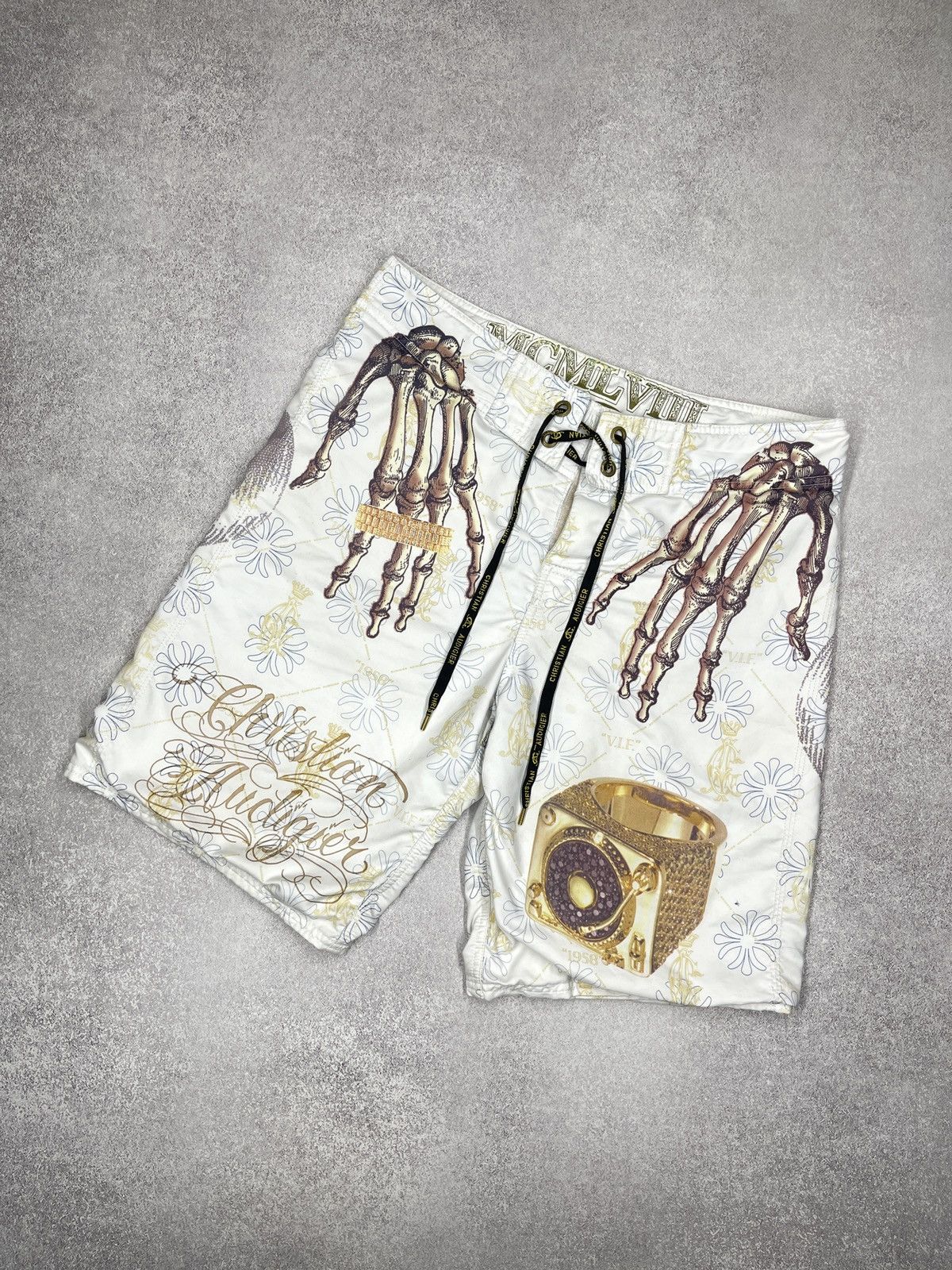 Christian Audigier Christian Audigier Skull Bones Shorts Ed Hardy Full Print Size US 32 / EU 48 - 8 Thumbnail