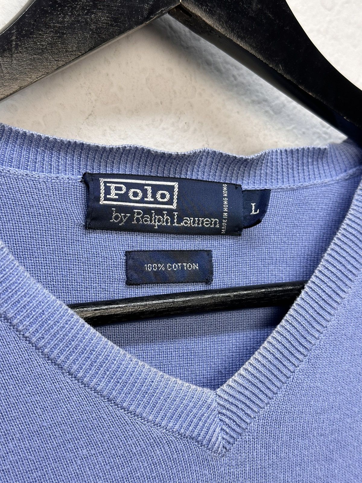 Polo Ralph Lauren Vintage Polo Ralph Lauren blue sweater wool purple LableY2K Size US L / EU 52-54 / 3 - 7 Thumbnail