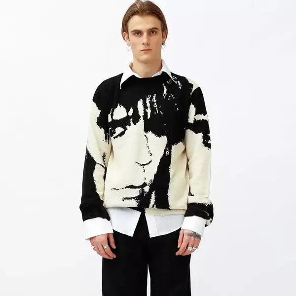 VIBE Streetwear Punk Anime Retro Pullover Sweater with graphic Size US L / EU 52-54 / 3 - 4 Thumbnail