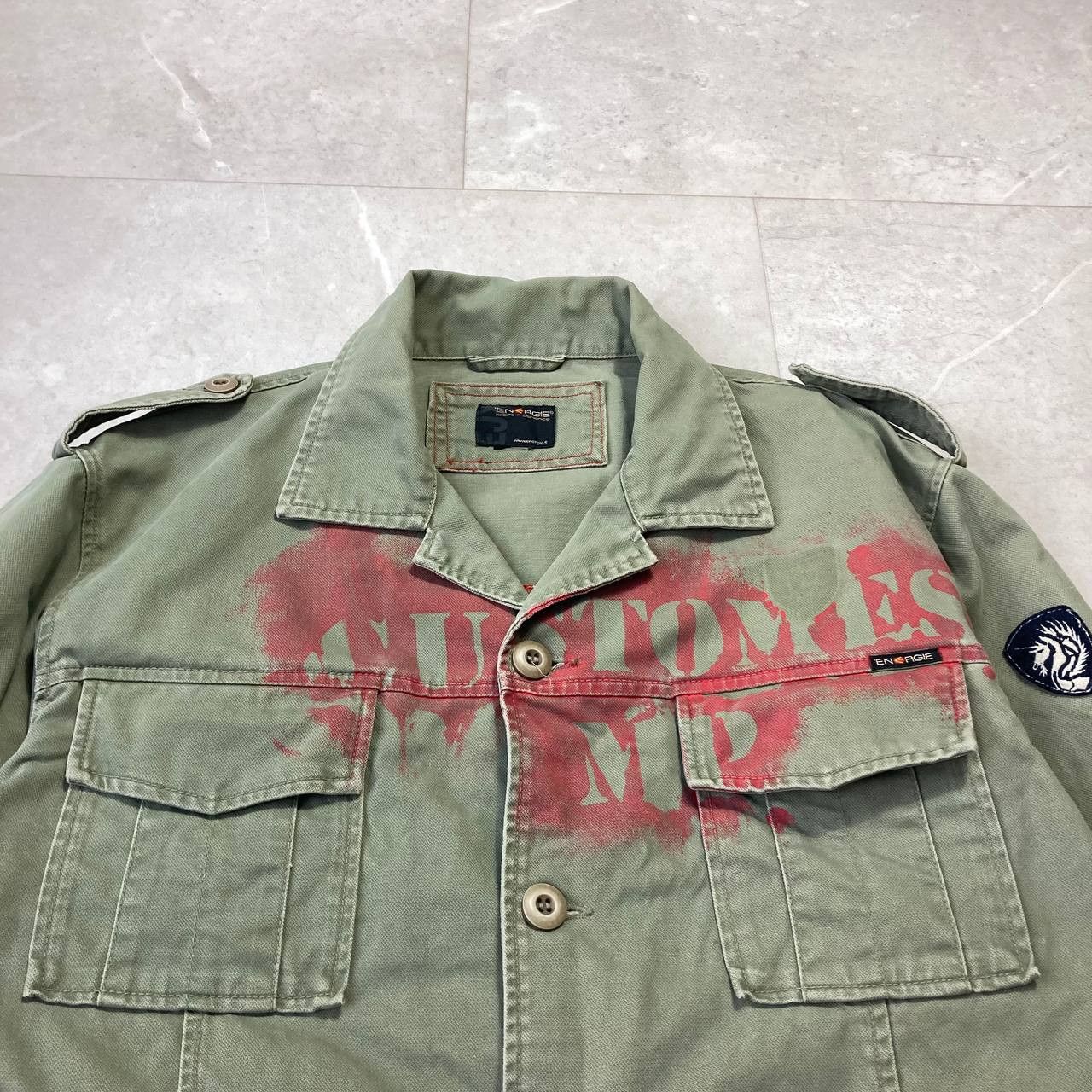 Energie Vintage Enegie Miss Sixty Khaki Military Jacket Size US M / EU 48-50 / 2 - 2 Thumbnail