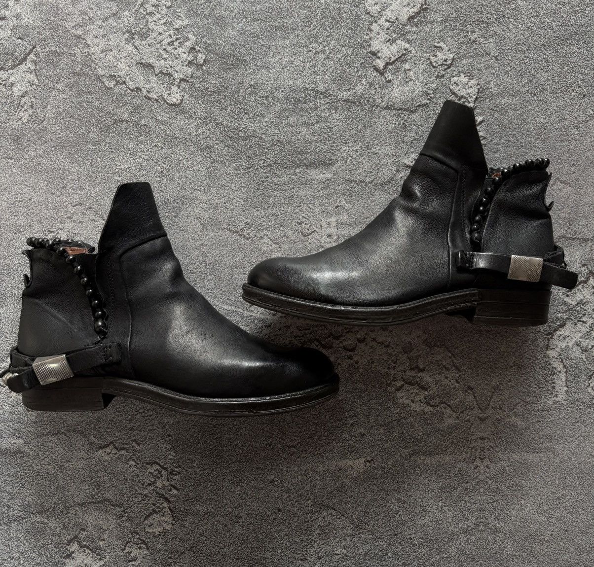 A.S.98 A.S.98 Airstep Avant Garde Ankle Biker Black Boots sz 39 Size US 9 / IT 39 - 1 Thumbnail