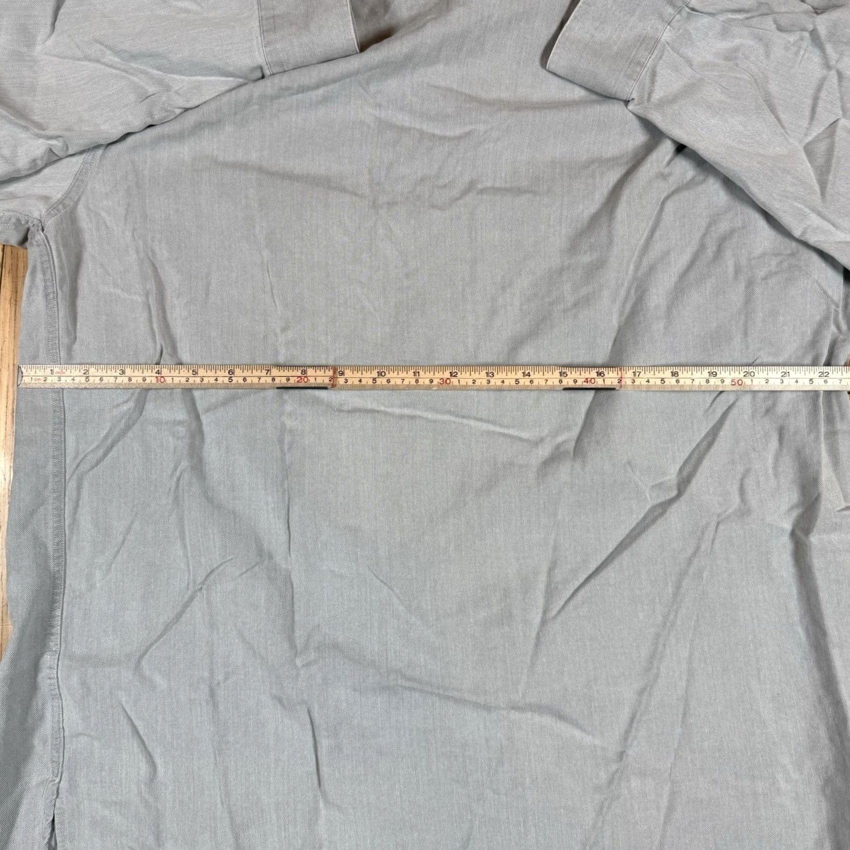 Ermenegildo Zegna VINTAGE Ermenegildo Zegna Shirt Mens XL Gray Button-Down Button-Up Long Sleeve Formal Mens XL Gray Ermenegildo Zegna Shirt Size 46R - 6 Thumbnail