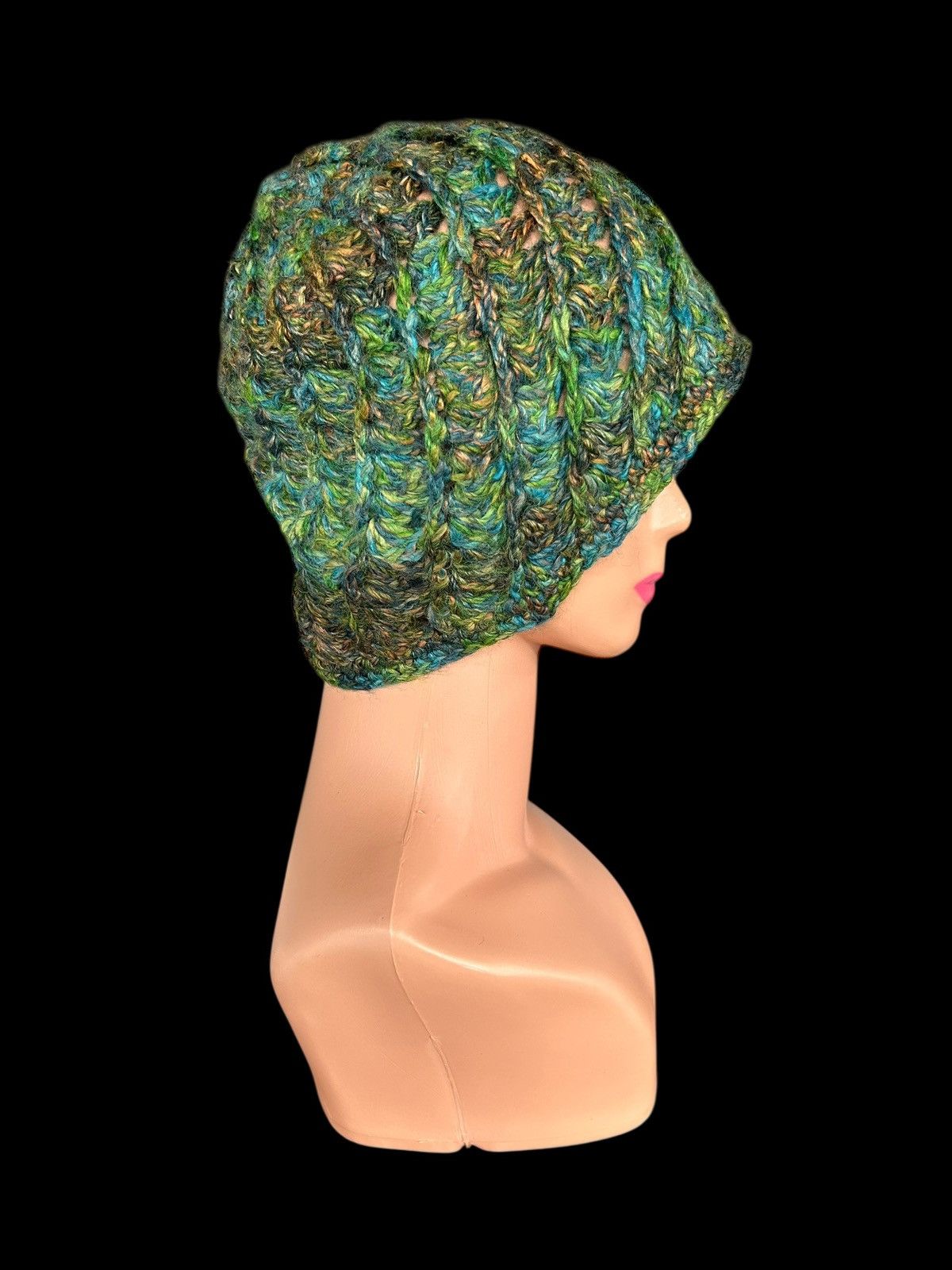 Japanese Brand × Kapital × Vintage Crochet Knitted Handmade hairy big Beanie Hats Size ONE SIZE - 5 Thumbnail
