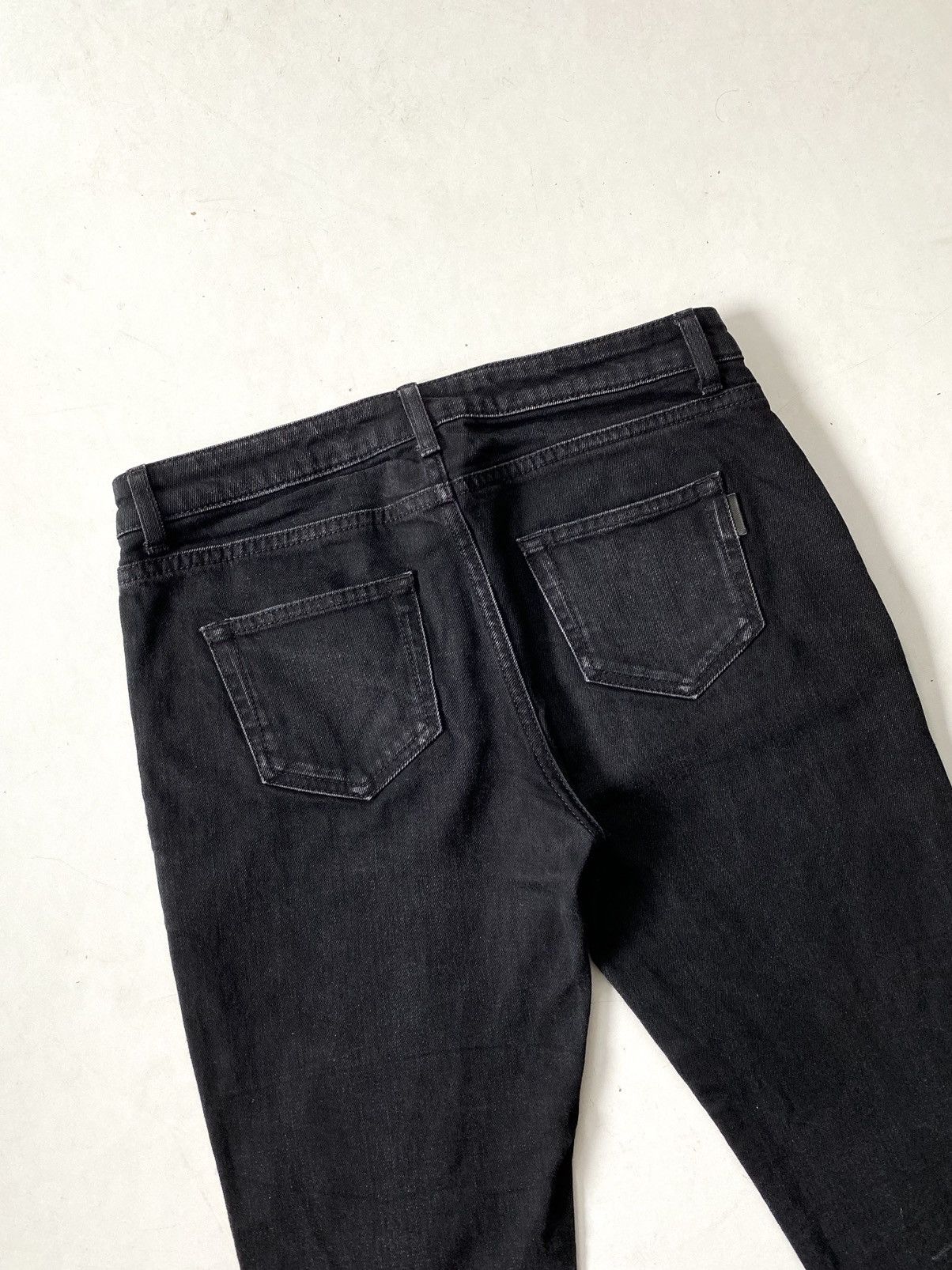 Hedi Slimane × Saint Laurent Paris × Yves Saint Laurent S/S 18 Saint Laurent Paris Cropped Bootcut Jeans Size 26" / US 2 / IT 38 - 12 Thumbnail