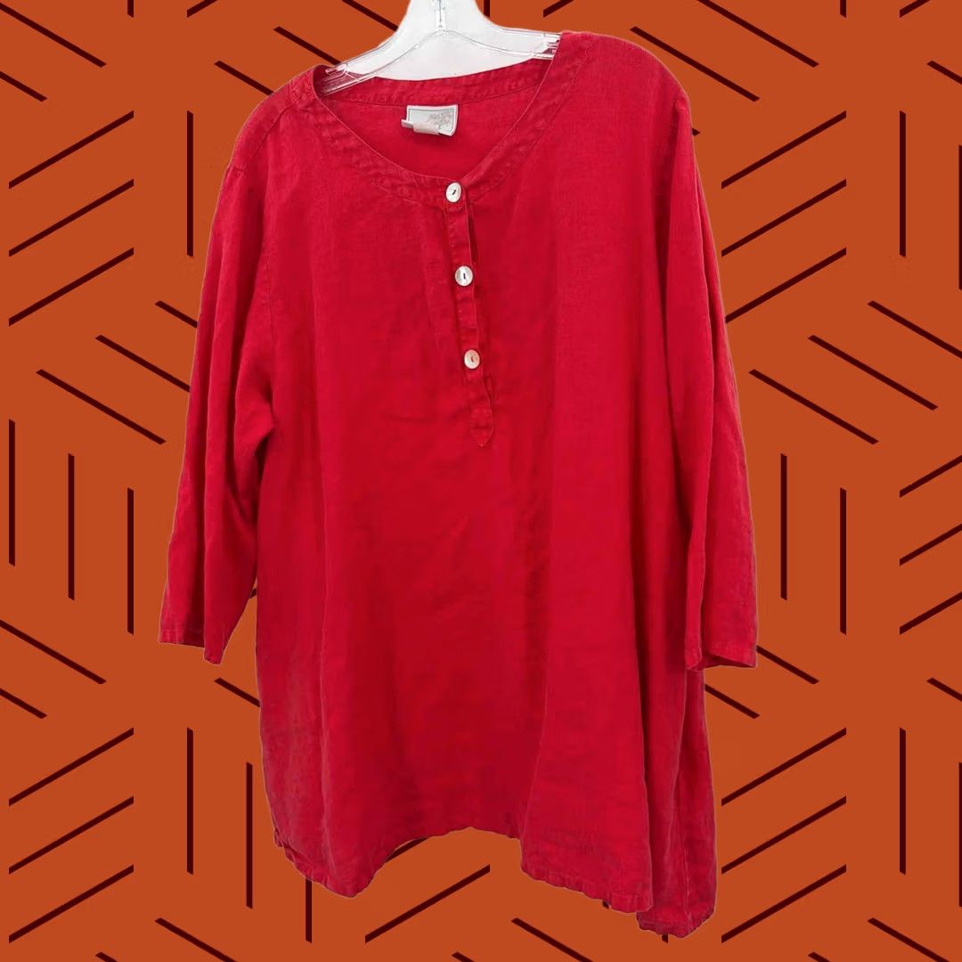 Vintage La Fixsun Red Dress Short Long Sleeve Size Medium Size M / US 6-8 / IT 42-44 - 1 Thumbnail