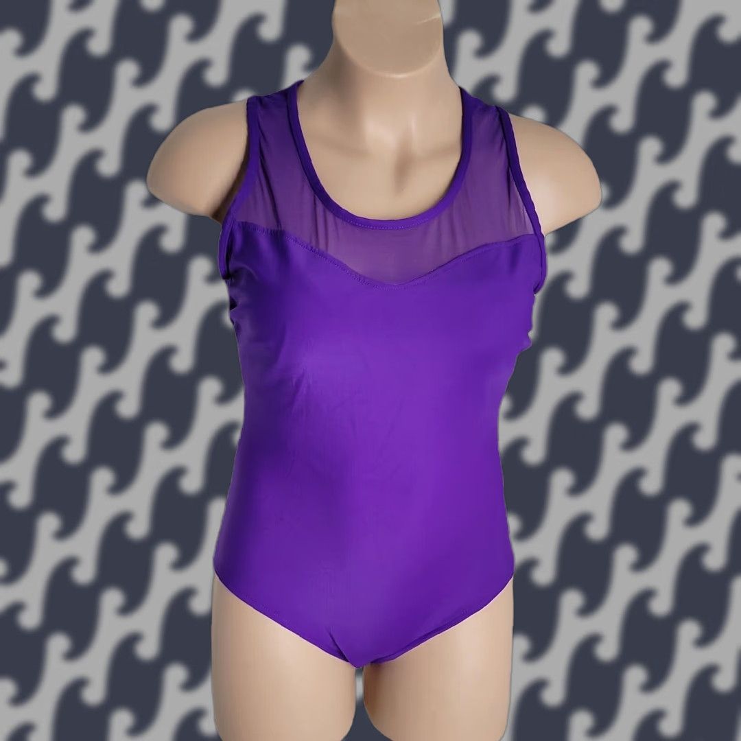 Subtle Shaper One-Piece Swimsuit ~ Sz 18W ~ Purple ~ Plus Size ~ Women ~ 18W ~ Solid ~ Slimming
