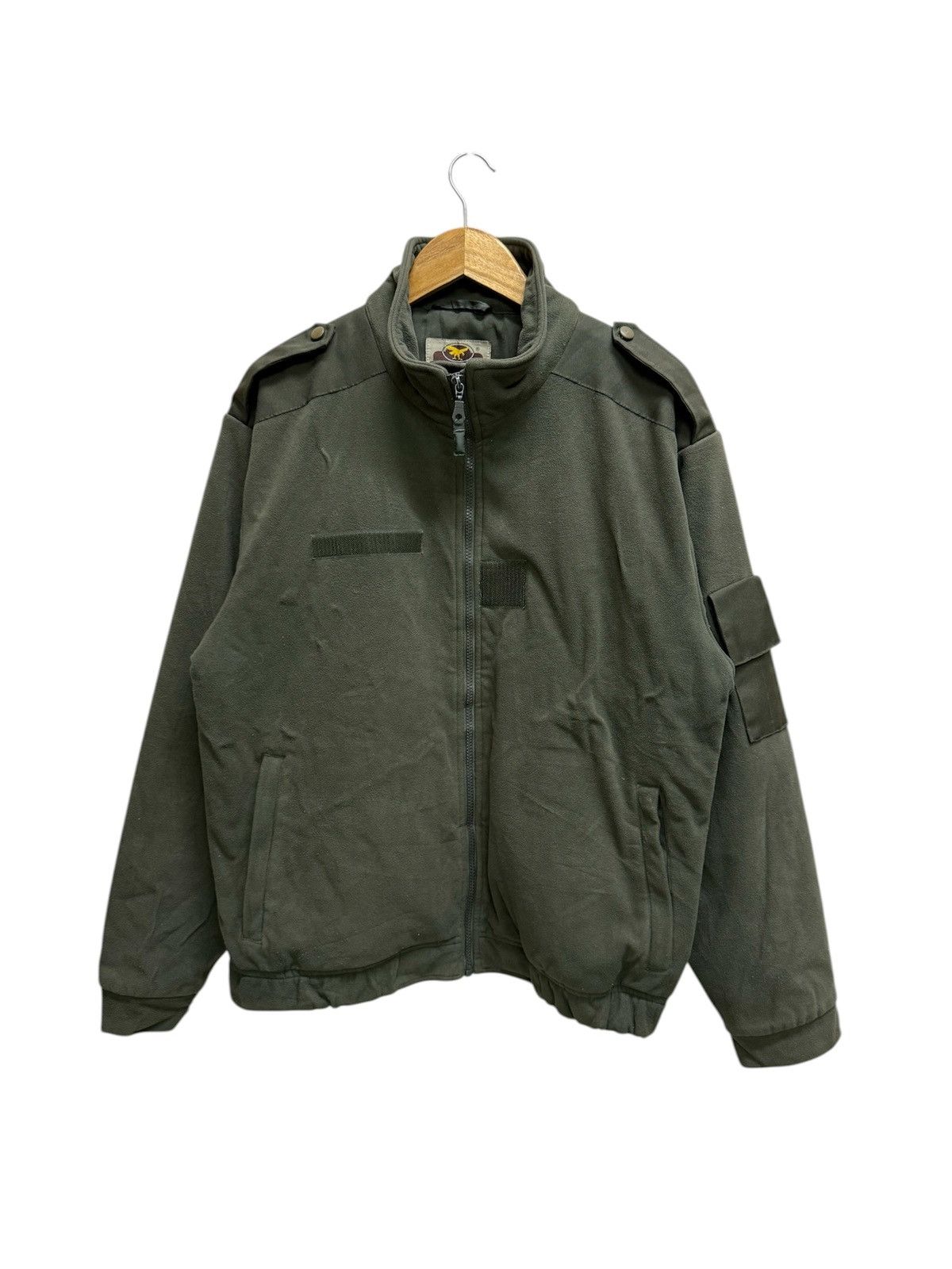 Japanese Brand DMB Product Olive Green Inspired Military Fleece Jacket Size US XL / EU 56 / 4 - 1 Thumbnail