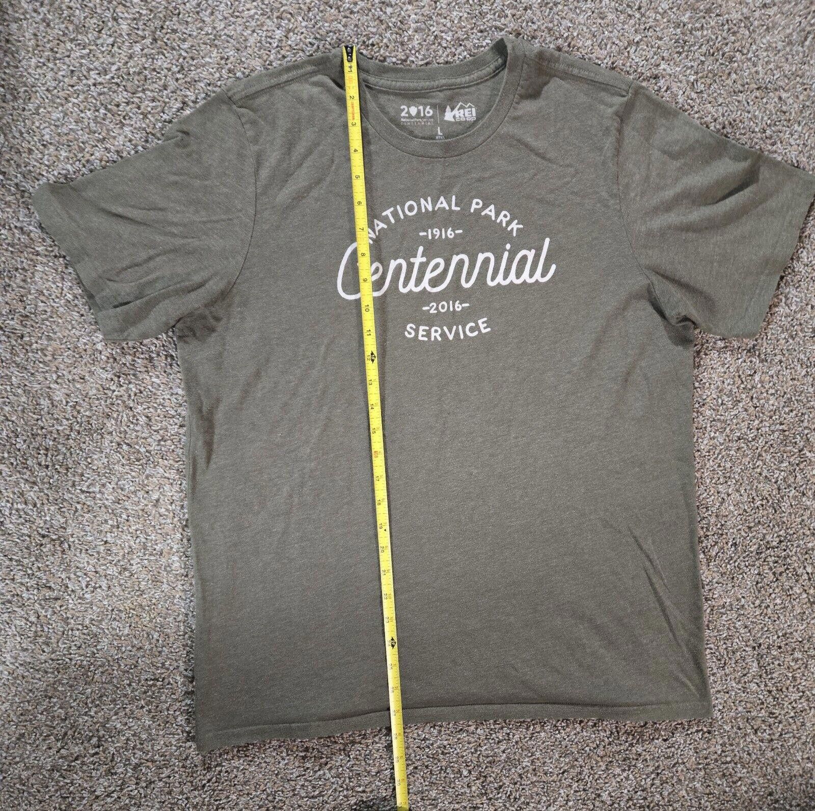 Rei Heather Green REI 2016 National Service Centennial TShirt L Size US L / EU 52-54 / 3 - 2 Thumbnail