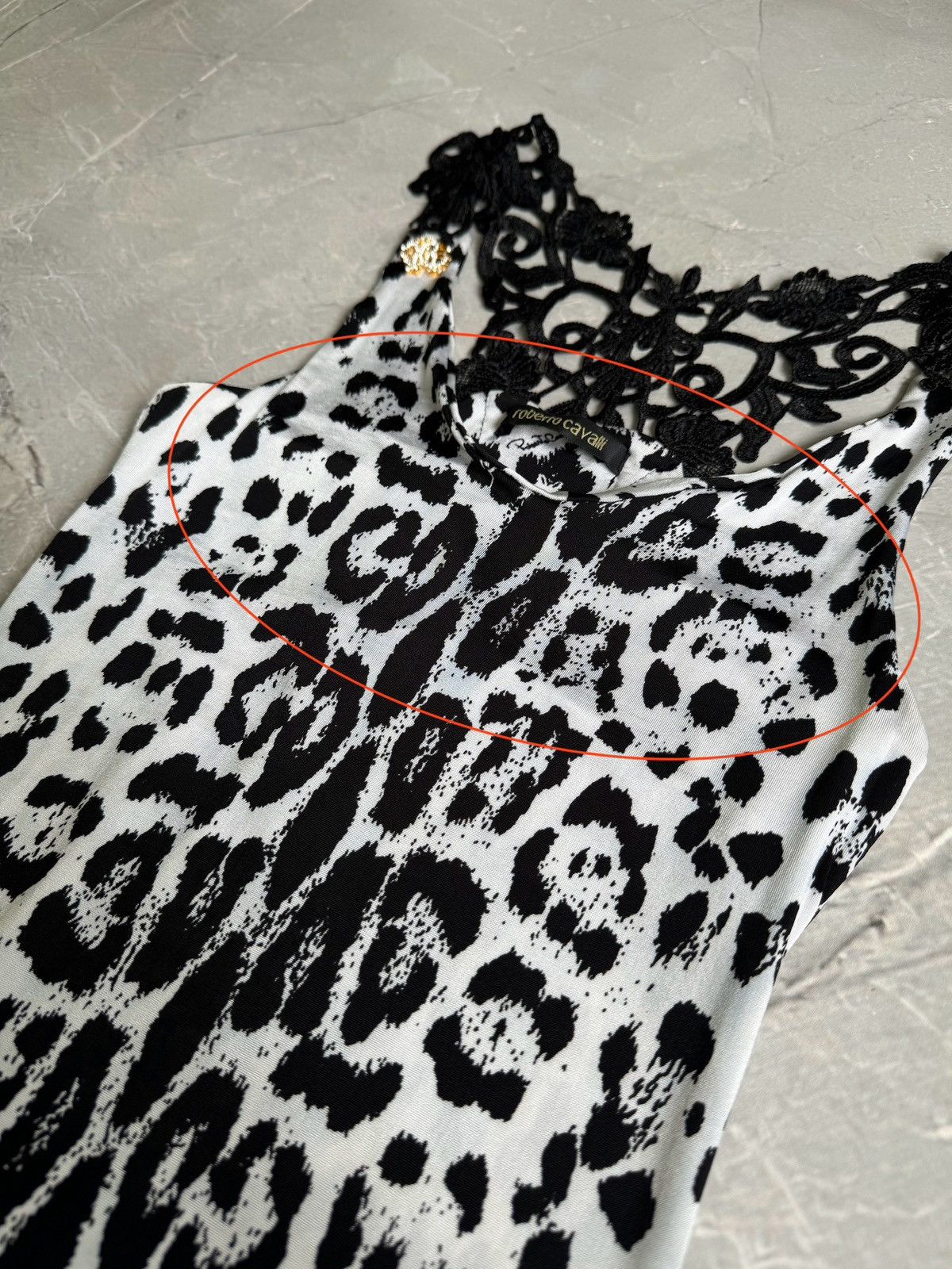 Roberto Cavalli Vintage 2006 Roberto Cavalli Lace Leopard Print Slim Dress Size S / US 4 / IT 40 - 12 Thumbnail