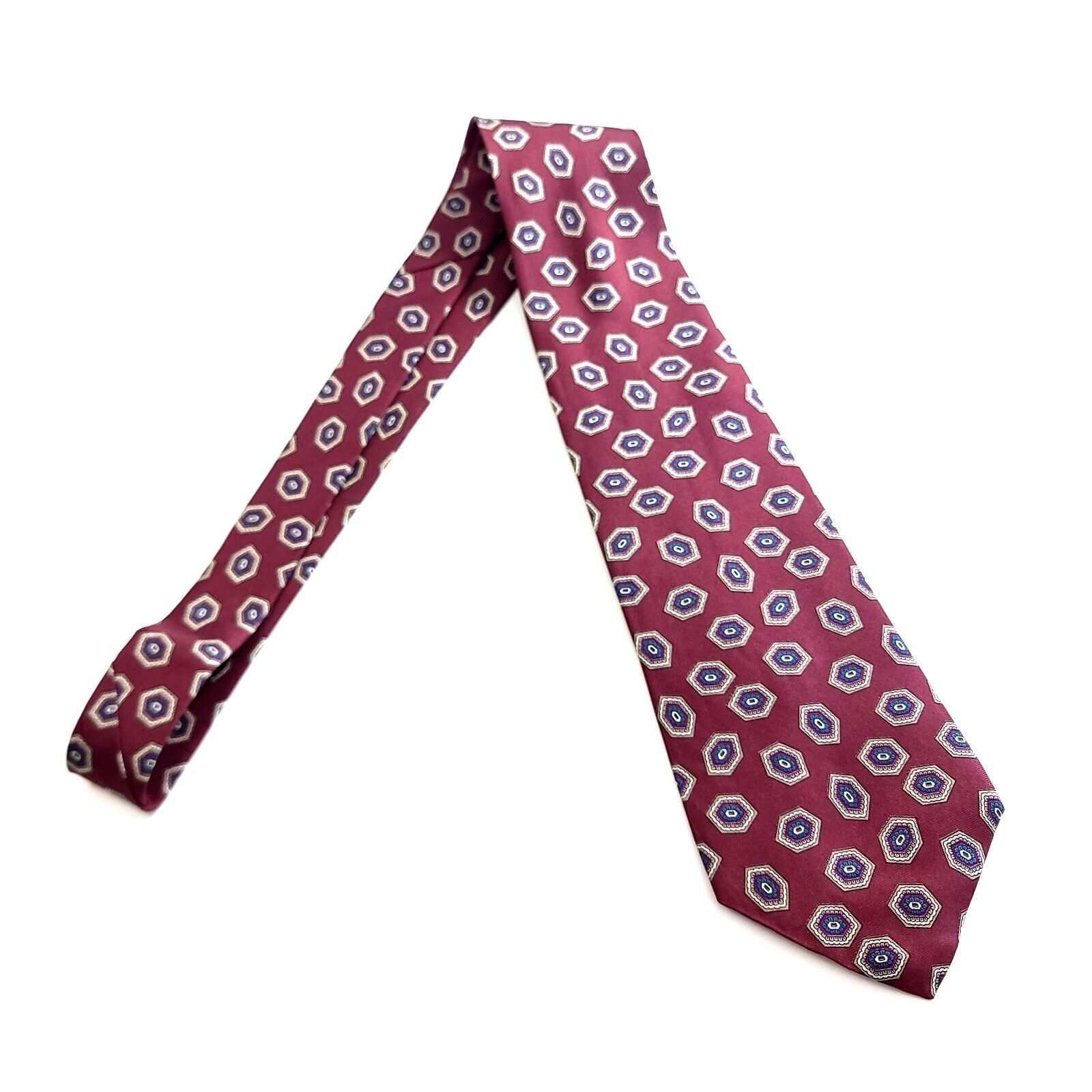 Designer Buckingham Traditional Quality Red Blue Geometric Abstract P Size ONE SIZE - 6 Thumbnail