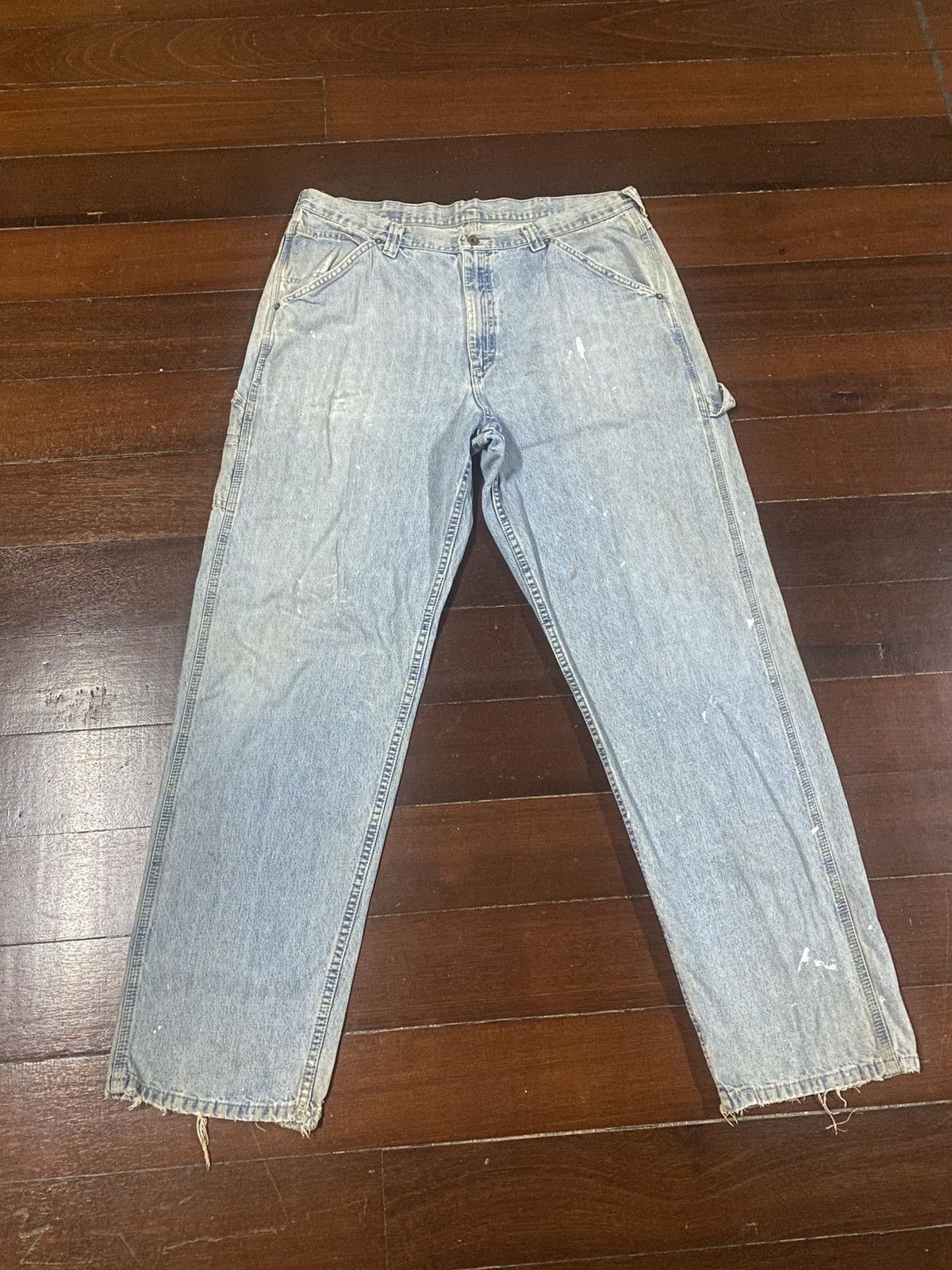 Japanese Brand VINTAGE DENIM CARPENTER DETROIT CHORE JEANS LEE DUNGAREES Size US 39 - 1 Thumbnail
